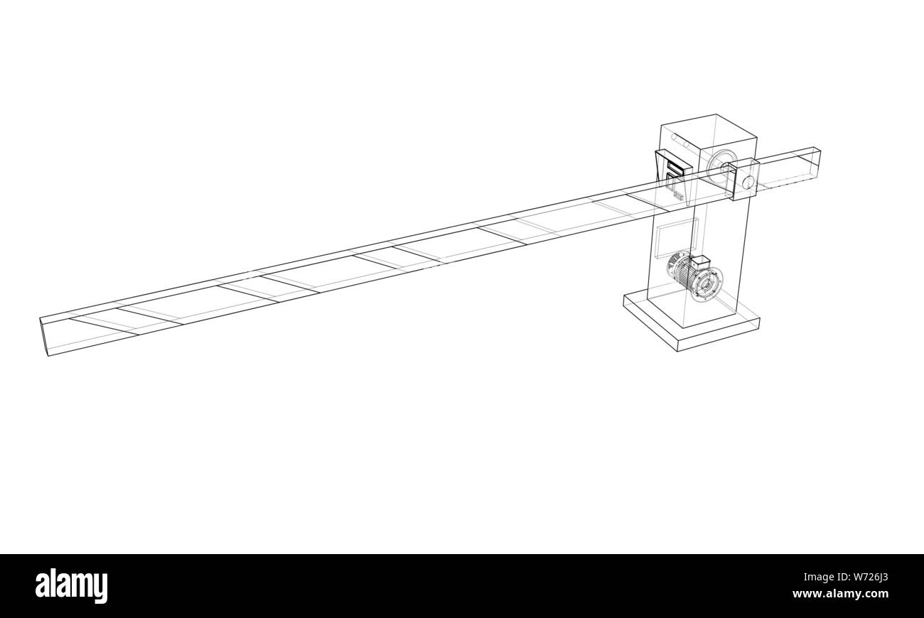 Contours barrières levantes. Vector Illustration de Vecteur