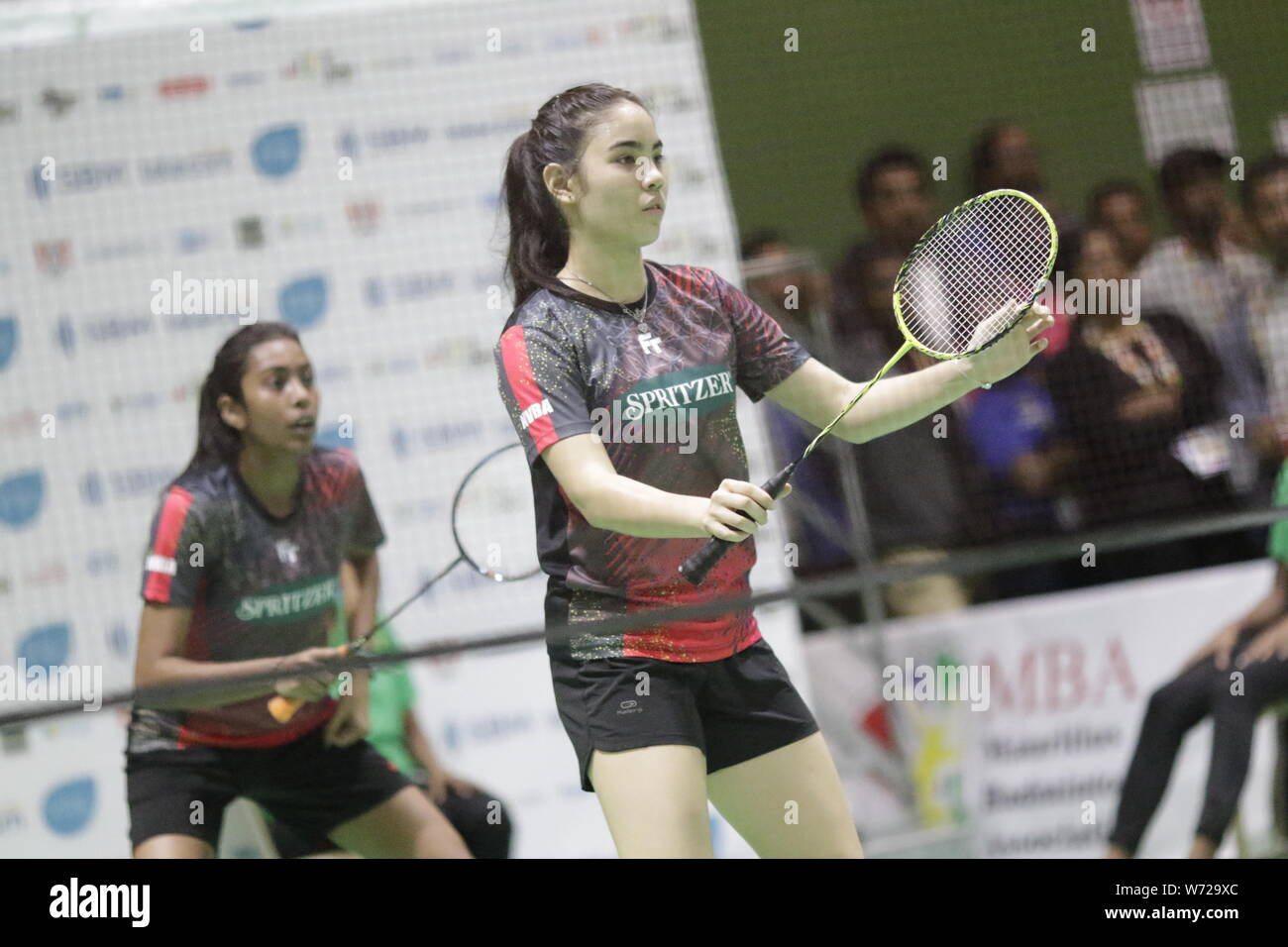 L'histoire d'amour entre Maurice et le badminton aux JIOI commencer en 1979, lorsque les Mauriciens ont fait table rase sur toutes les médailles d'or Banque D'Images