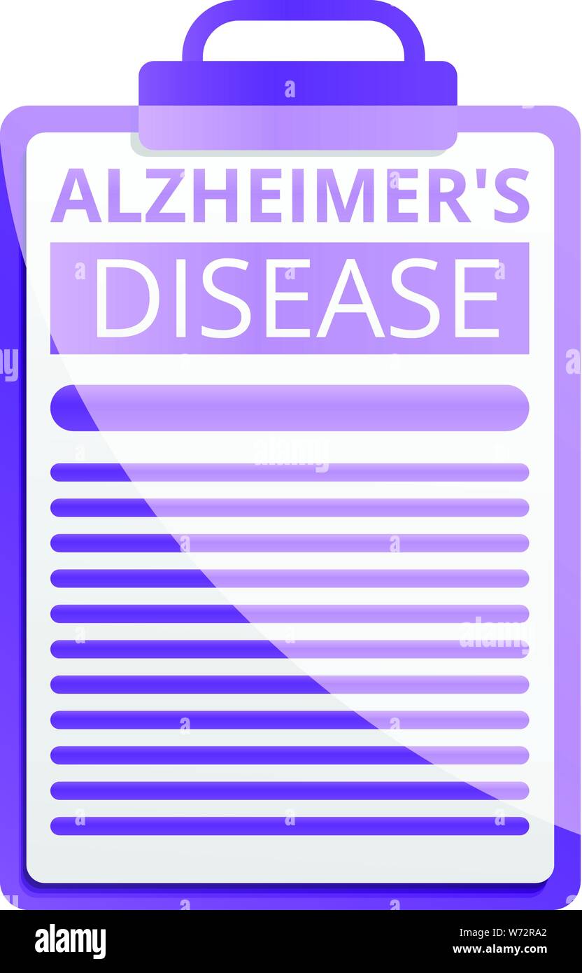 La maladie d'Alzheimer checkboard icône. Caricature de la maladie d ...