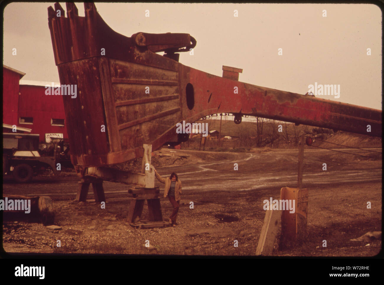 L'UNE DES PETITES PELLES DE CHARBON, à partir de la route 9, près de Cadix, de l'OHIO ET STEUBENVILLE Banque D'Images