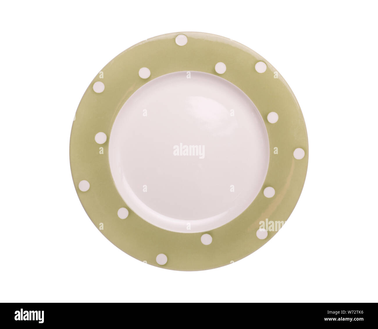Vue supérieure de la nouvelle cuisine en céramique blanche vide lave isolé sur fond blanc. Enregistré avec clipping path Banque D'Images