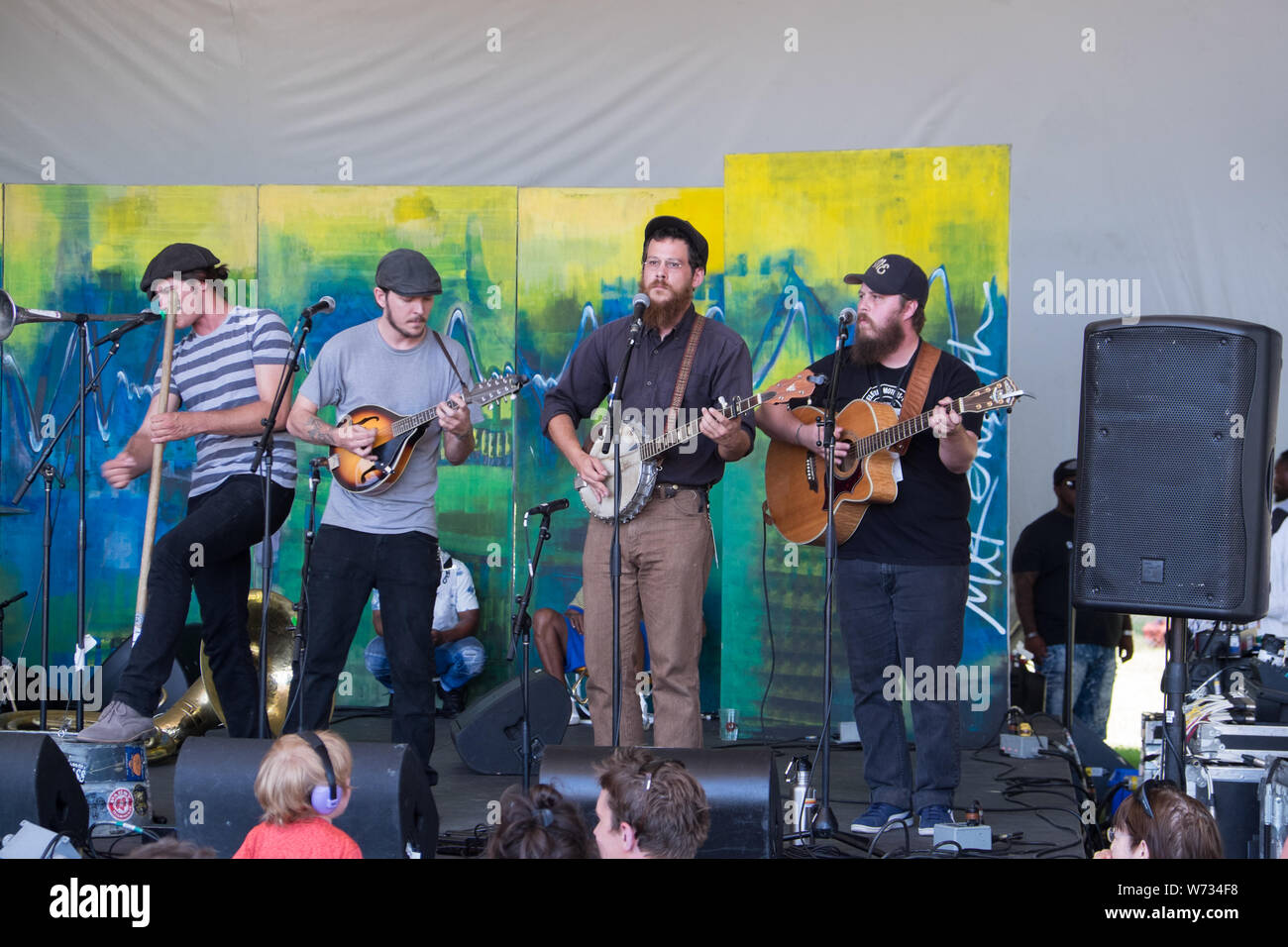 Steel City Jug Slammers joue au Winnipeg Folk Festival 2019 Banque D'Images