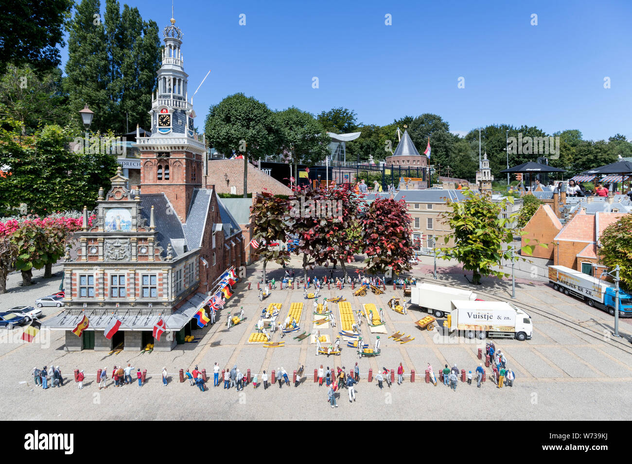 Échelle 1:25 objets de Madurodam. Madurodam est un parc miniature et une attraction touristique dans le quartier de Scheveningen de La Haye aux Pays-Bas. Banque D'Images