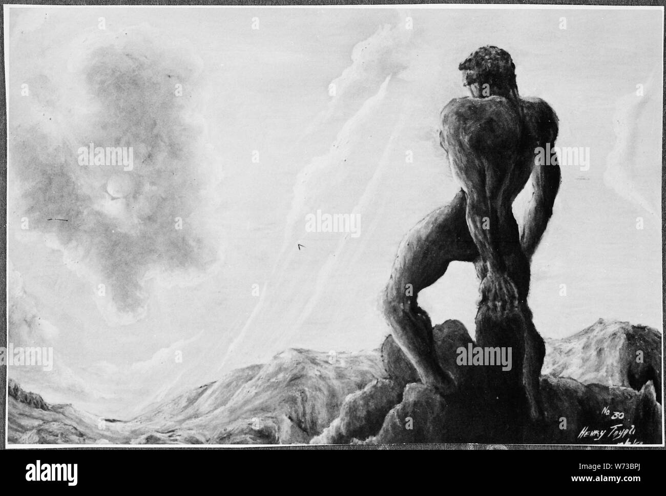 L'augure ; notes générales : Aquarelle Banque D'Images