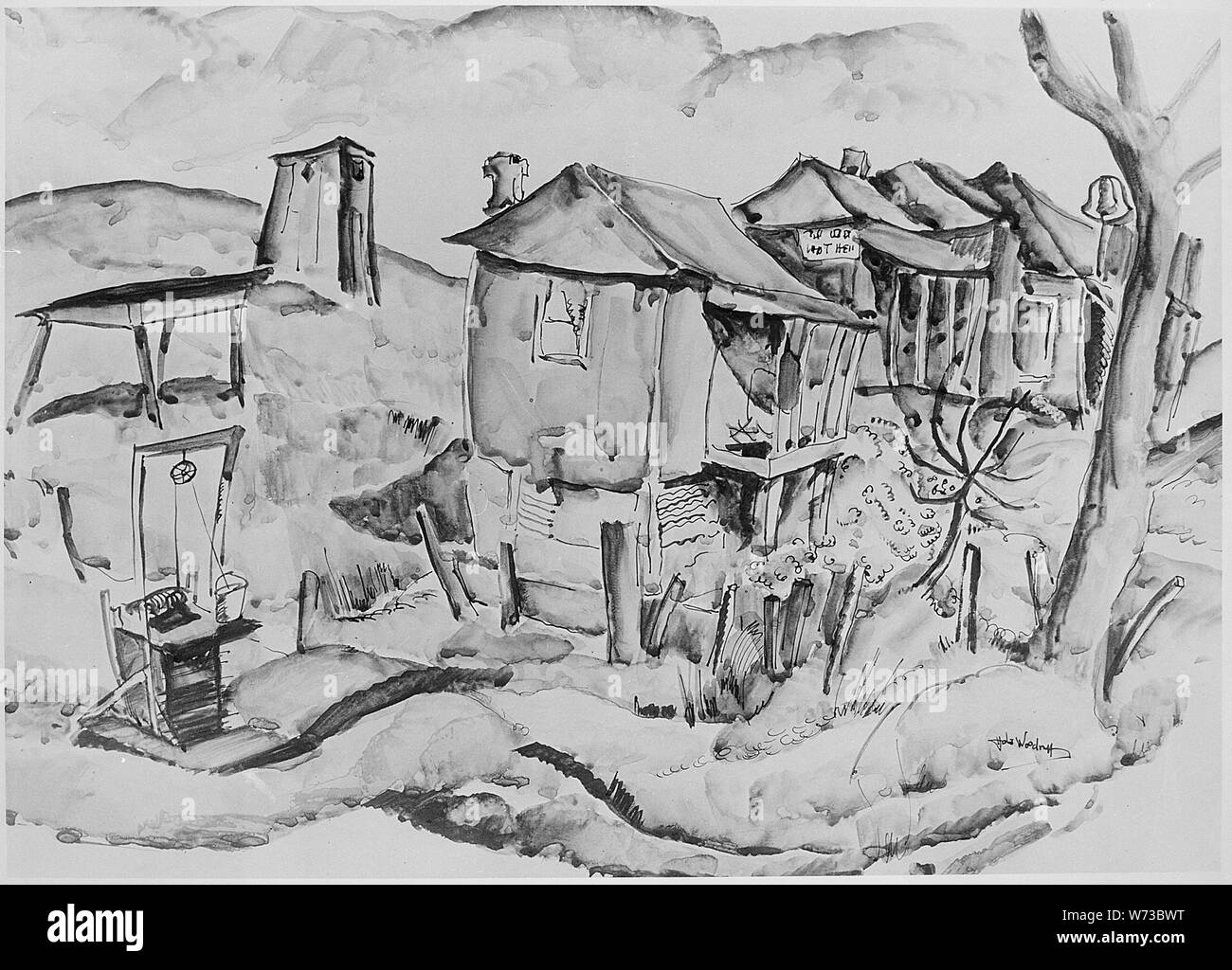 La place du conducteur ; notes générales : la peinture. Banque D'Images