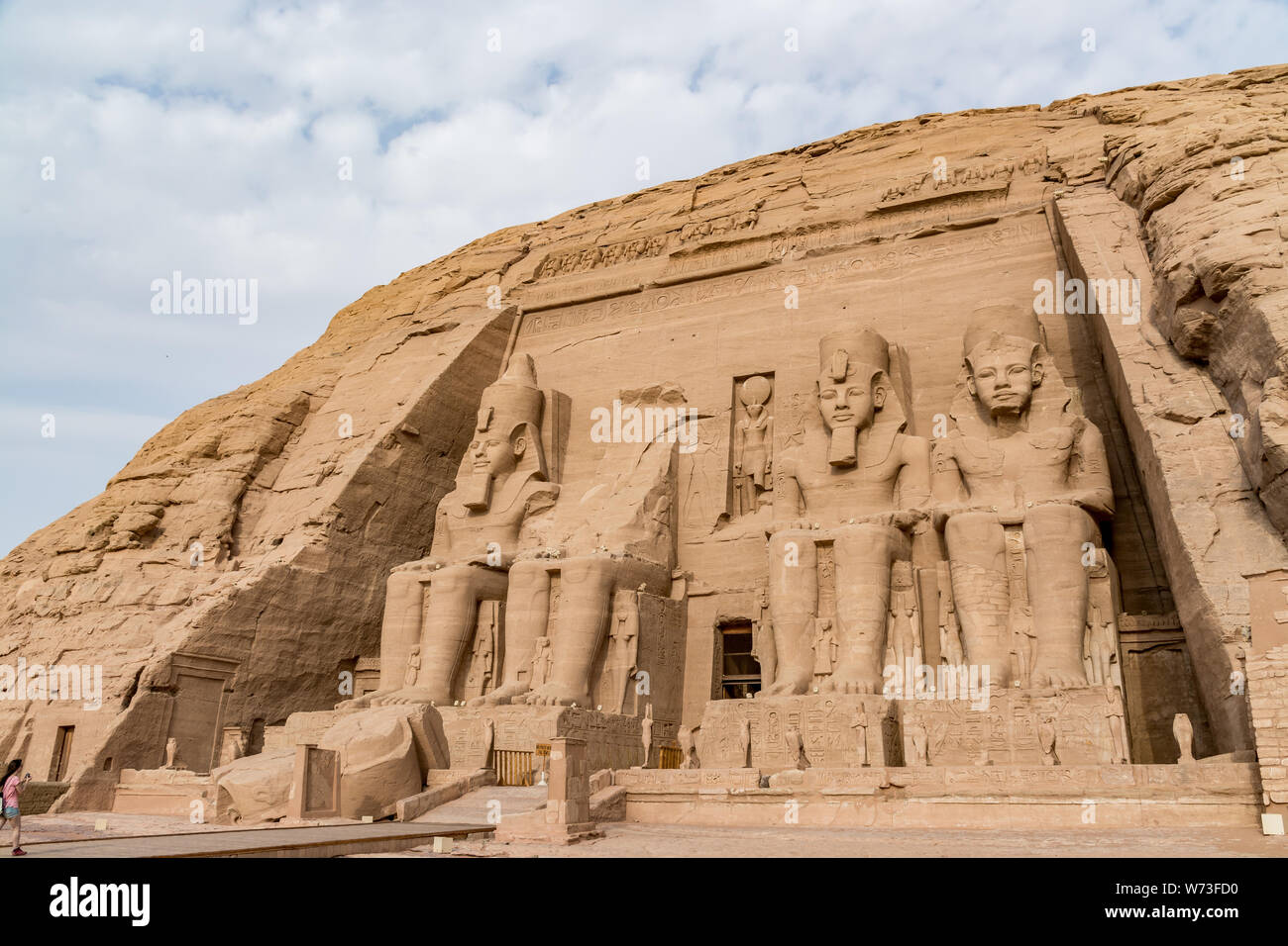 Abu Simbel temple, un magnifique monument construit par le pharaon Ramsès le Grand, l'Égypte Banque D'Images