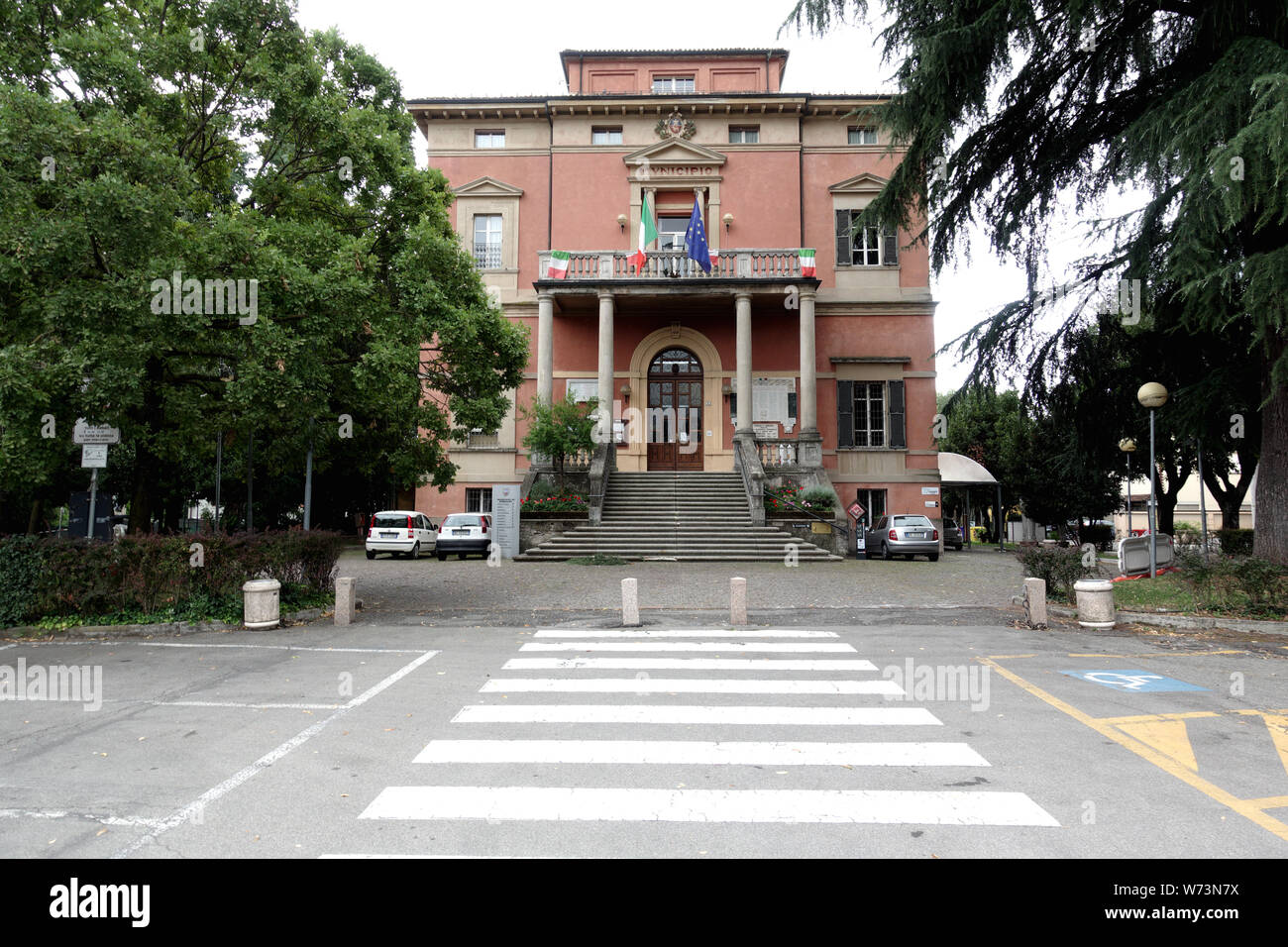 Bibbiano, Reggio Emilia (Italie) - 08/01/2019 : Le bâtiment qui abrite la municipalité de Bibbiano Banque D'Images