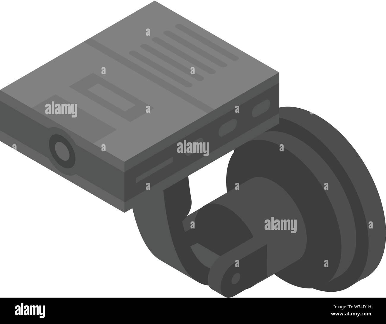 Dvr voiture moderne, l'icône de style isométrique Illustration de Vecteur