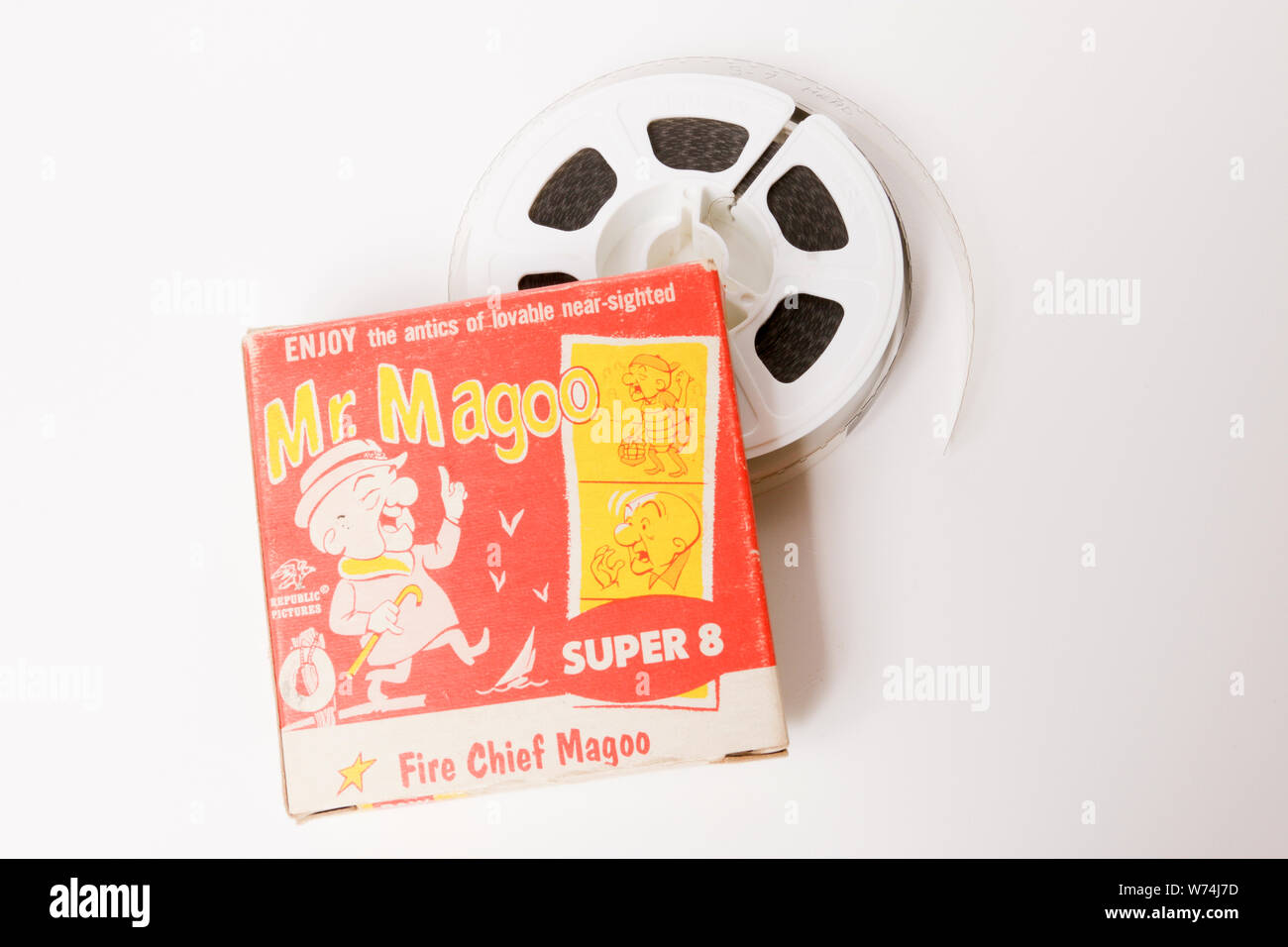 Le chef des pompiers, M. Magoo Magoo Super 8 Film Banque D'Images
