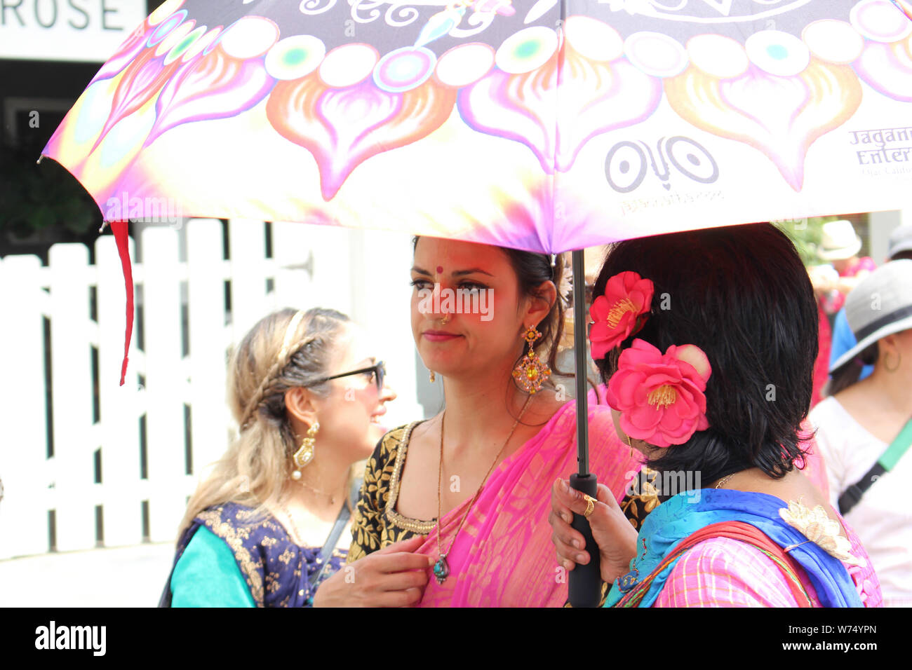 Hare Krishna, Festival des chars, Venise, CA Banque D'Images