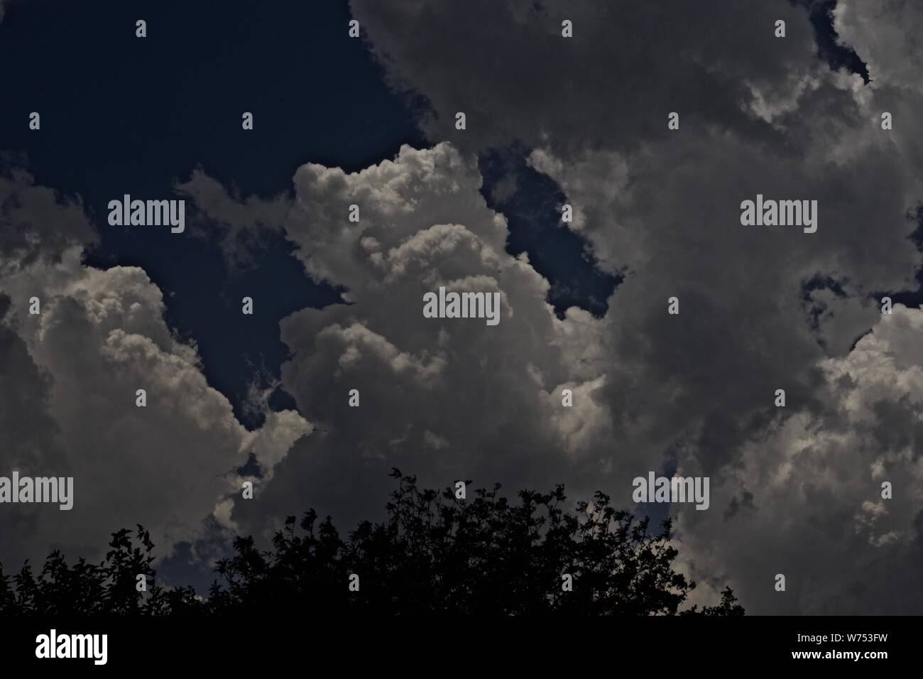 Thunder Clouds over Canyon, Texas Banque D'Images