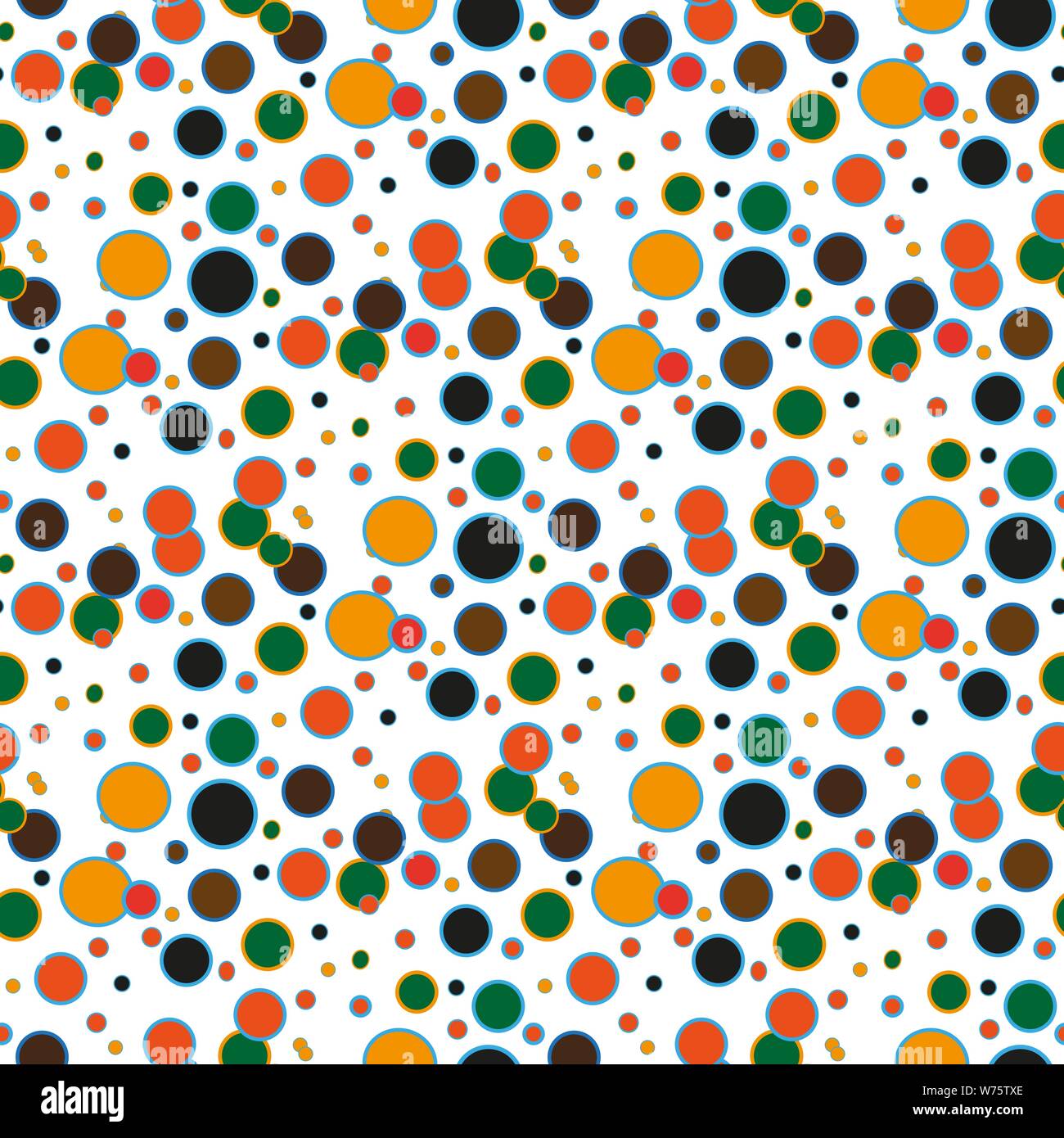 Vector Orange clair motif transparent avec les sphères. Abstract illustration avec des bulles colorées de style dans la nature. Motif peut être utilisé comme texture de Illustration de Vecteur