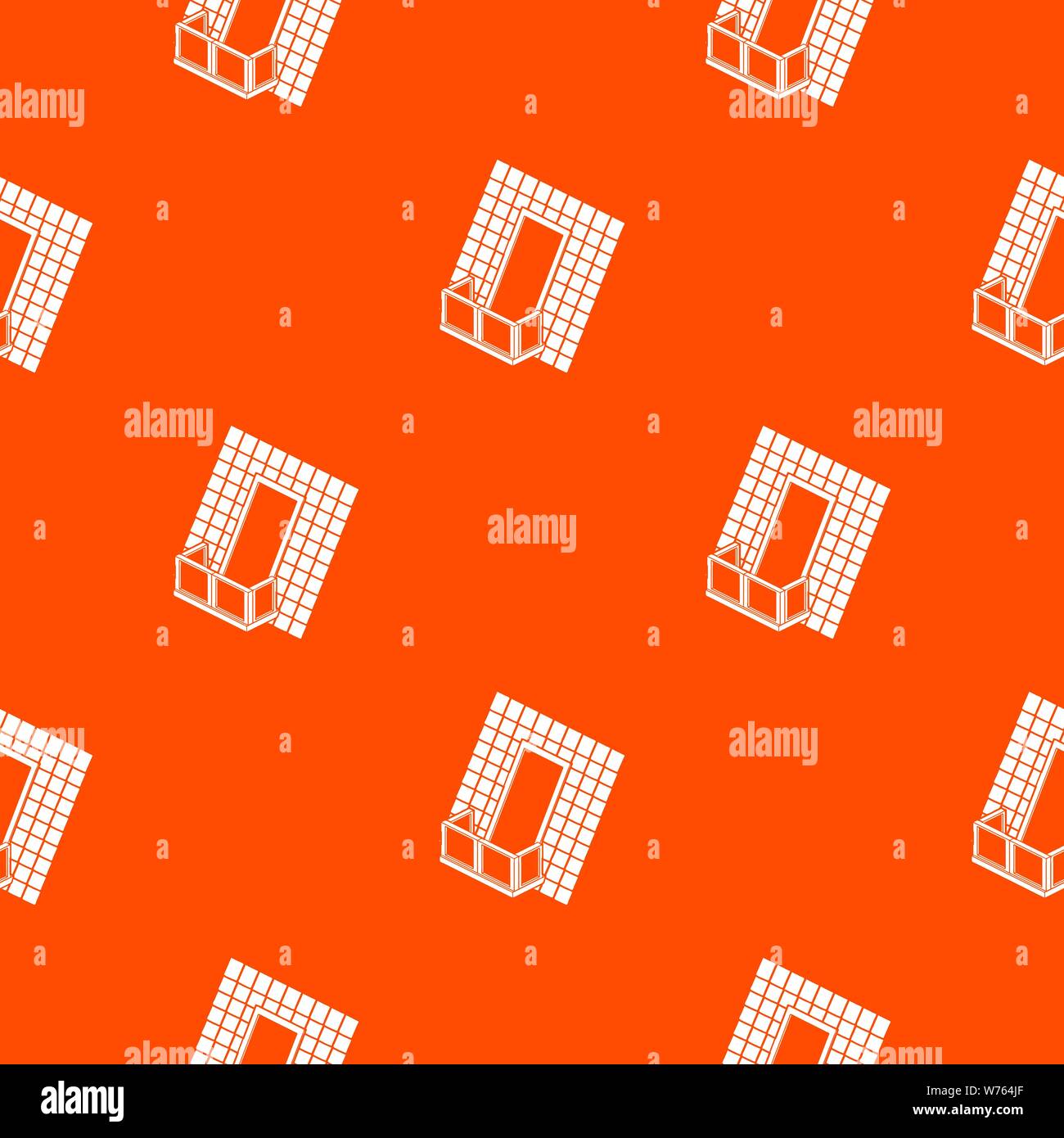 Balcon sous pavillon orange vector pattern Illustration de Vecteur