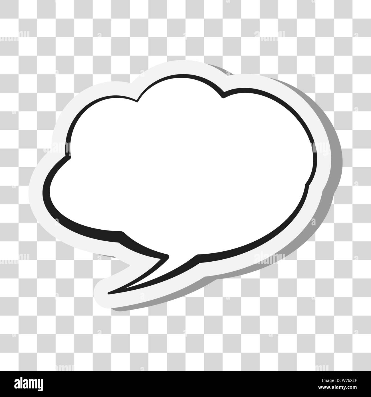 Bande dessinée bulle ou bulle sur fond transparent vector illustration Illustration de Vecteur