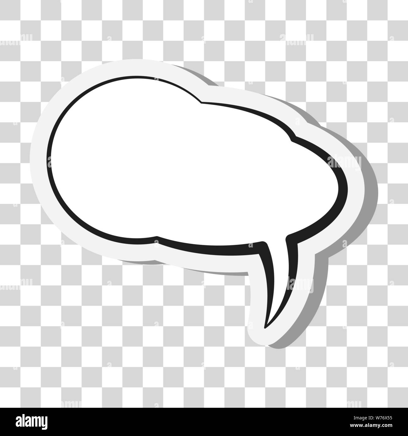 Bande dessinée bulle ou bulle sur fond transparent vector illustration Illustration de Vecteur