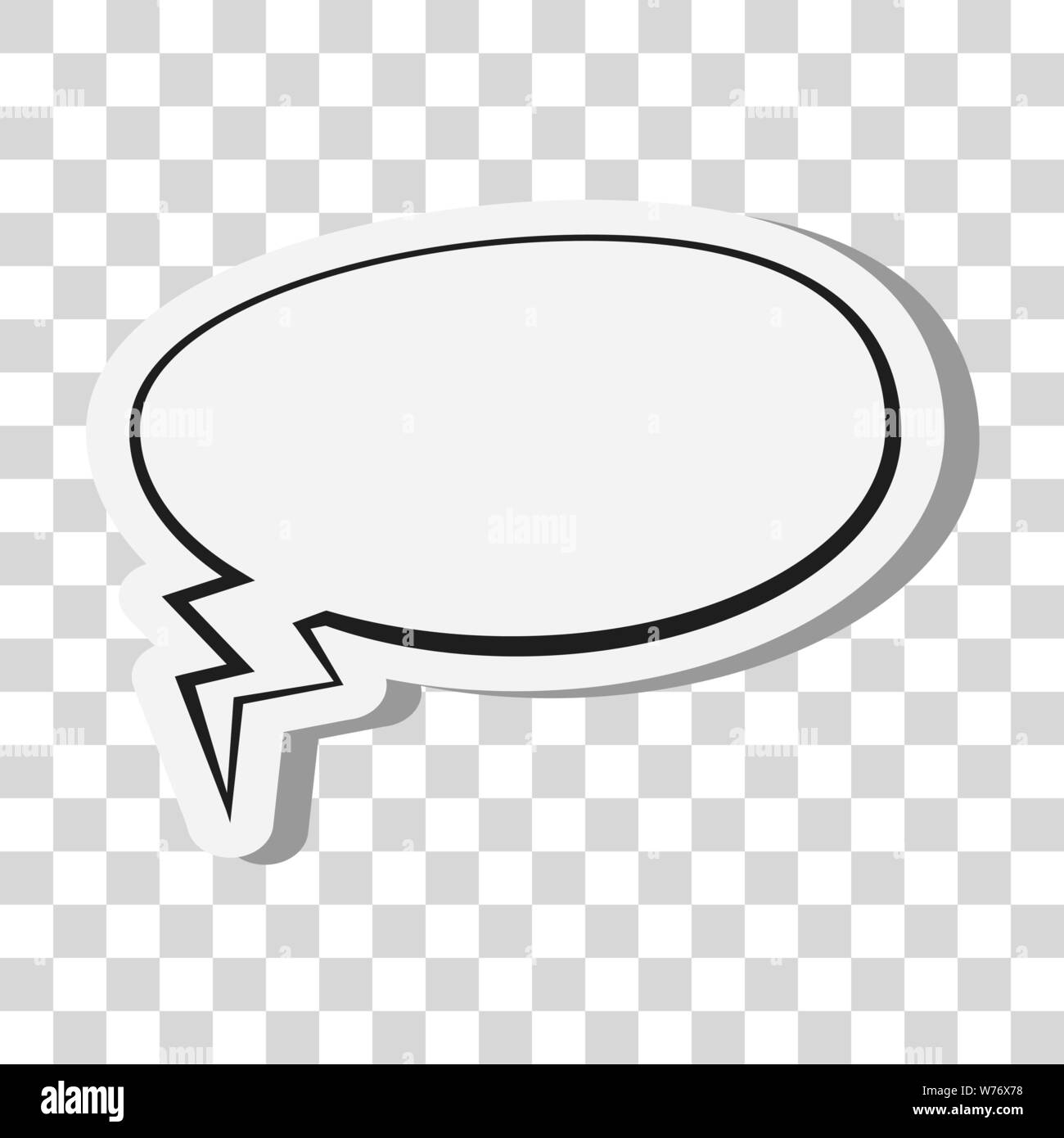 Bande dessinée bulle ou bulle sur fond transparent vector illustration Illustration de Vecteur