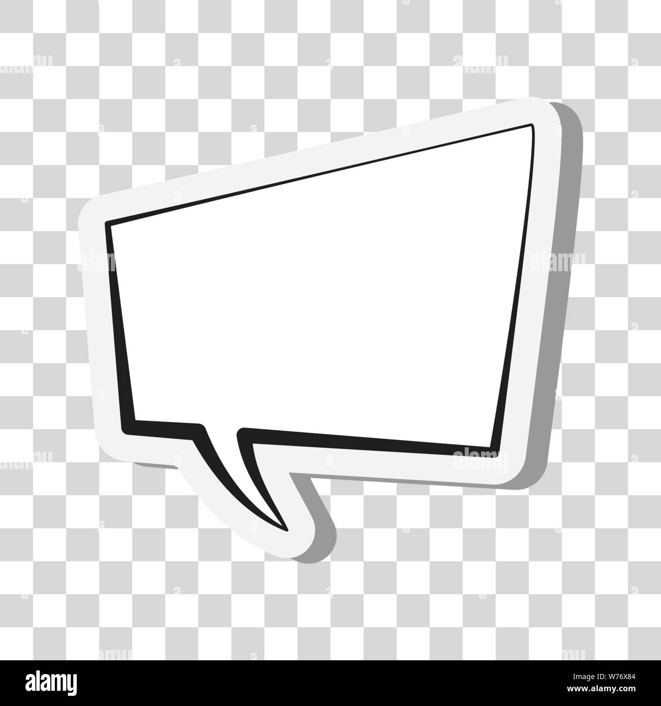 Bande dessinée bulle ou bulle sur fond transparent vector illustration Illustration de Vecteur