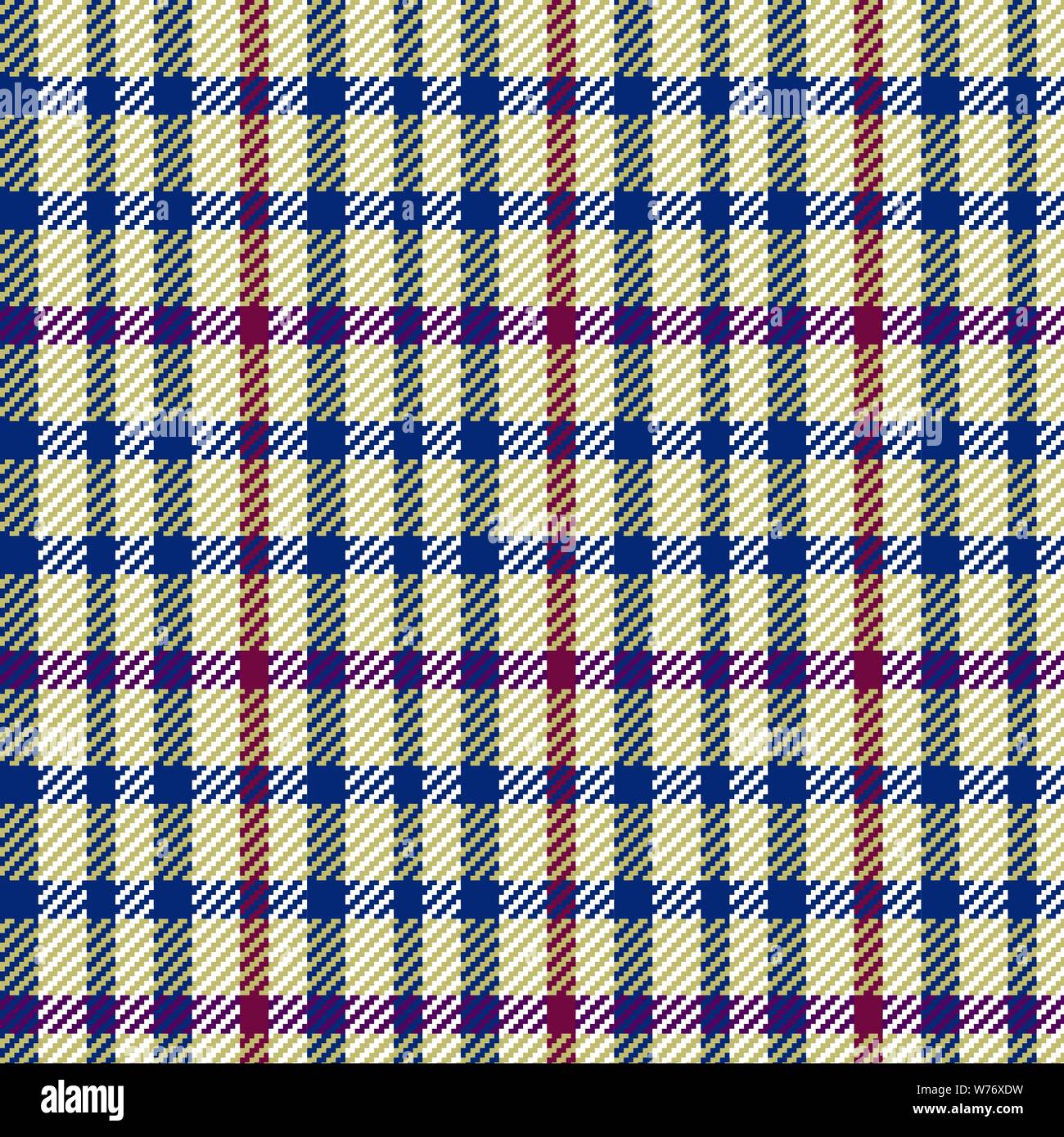 Vector illustration de tweed ou en tissu tartan vérifier avec un motif de  répétition Image Vectorielle Stock - Alamy