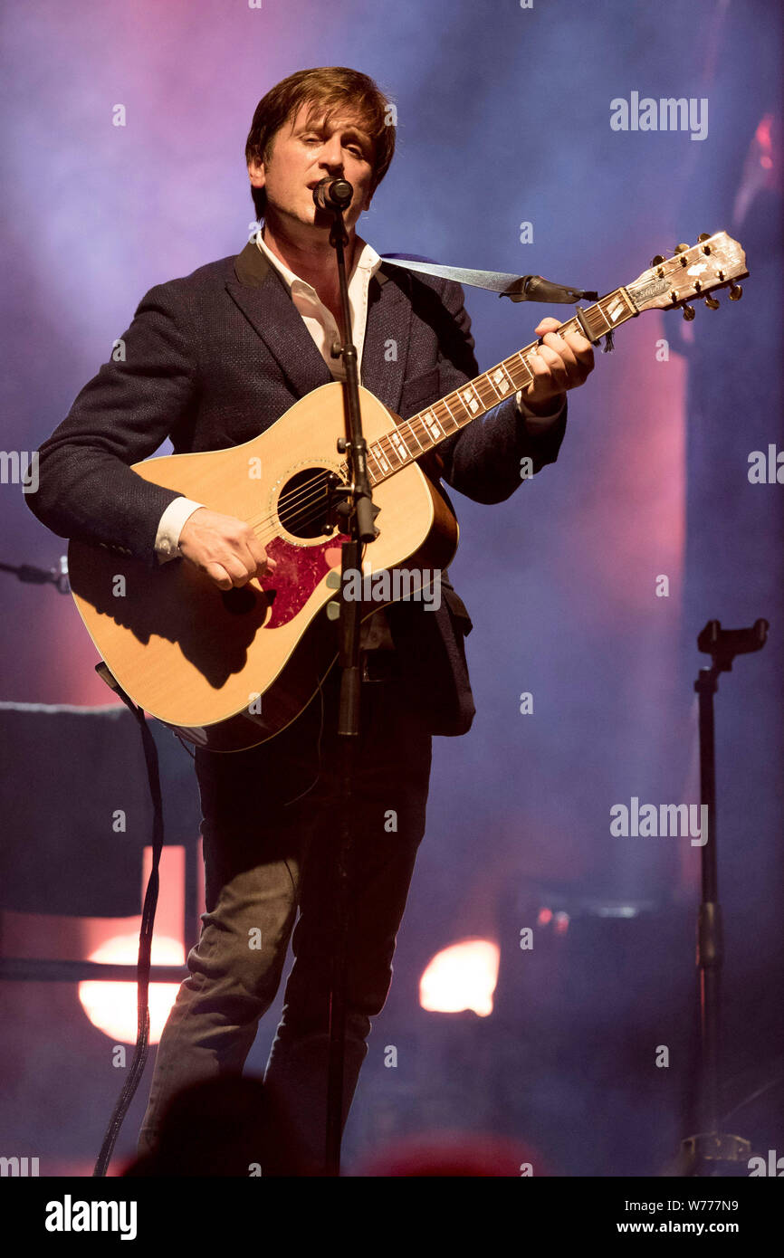 Thomas Dutronc en concert au "Festival Les Nuits Guitares" à Beaulieu-sur-Mer le 2016/07/23 Banque D'Images