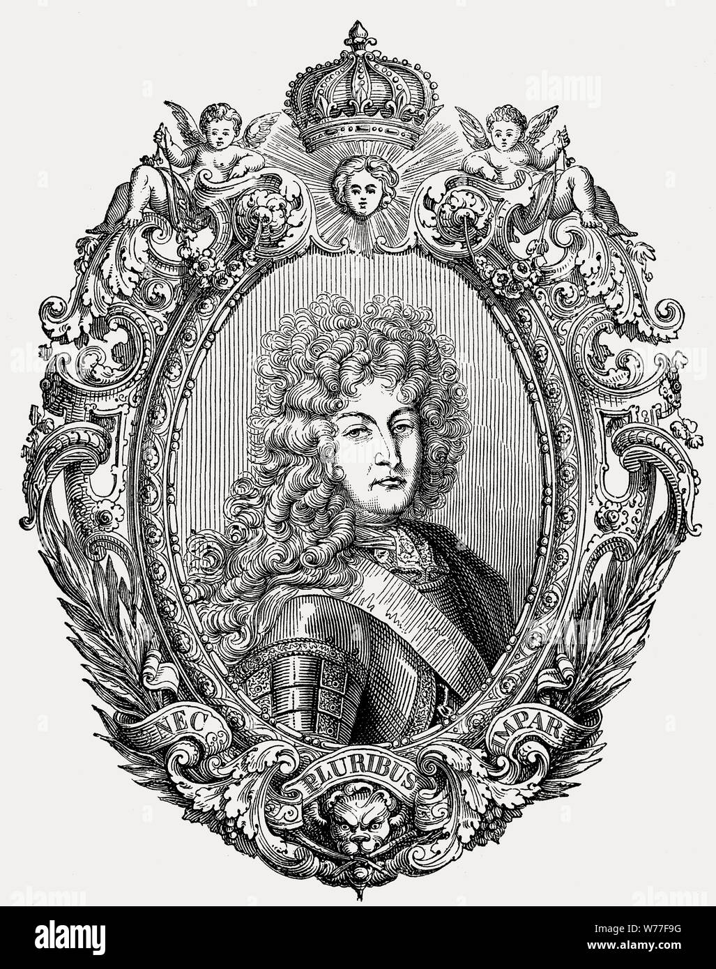 Louis XIV, 1638-1715, Louis le Grand, Roi Soleil, Louis XIV, roi de France Banque D'Images