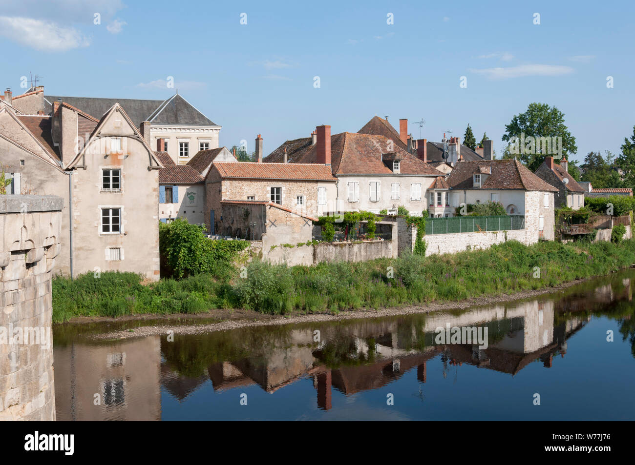 La ville de l'écrit et de l'artisanat livre Montmorillon France Banque D'Images