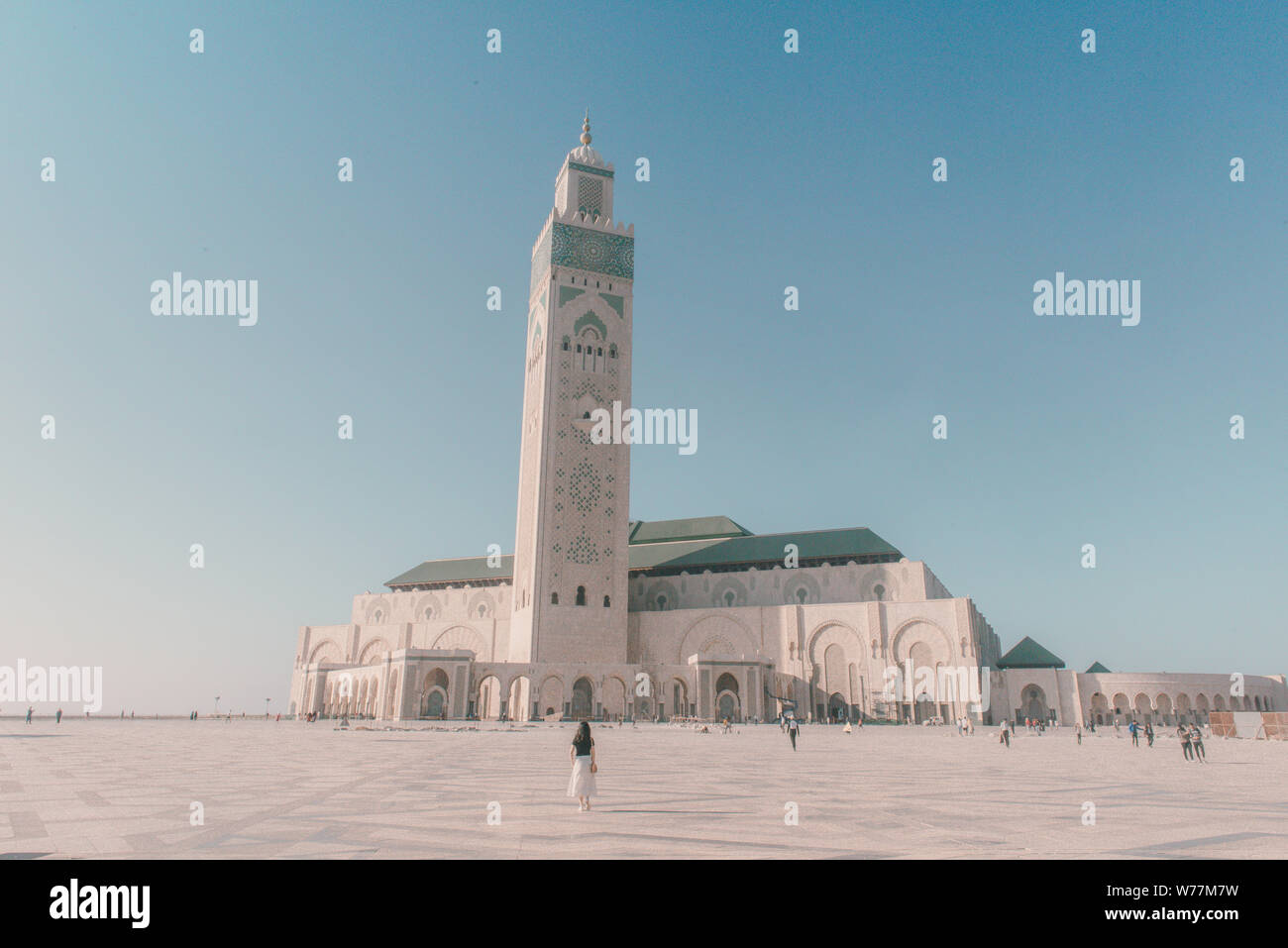 Mosquée Hassan II à Casablanca, Maroc Banque D'Images