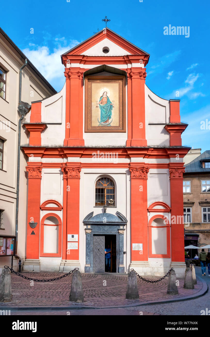 Eglise Saint-Jean-Baptiste et Saint-Jean l'Evangéliste, Cracovie, Pologne Banque D'Images