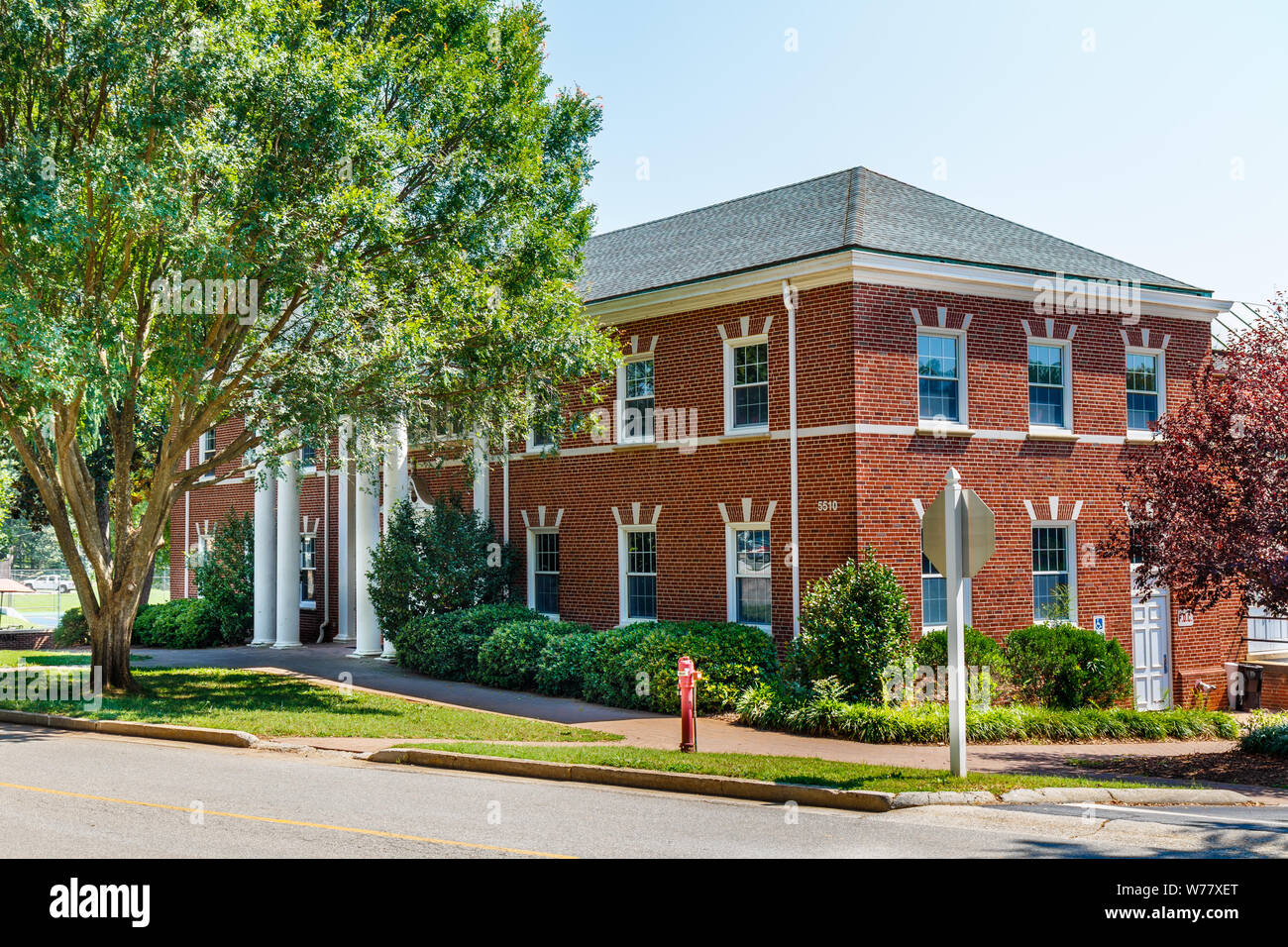 GREENSBORO, NC, USA - 27 juillet : Alumni Sport et Ragan Fichier Marron Chambre le 27 juillet 2019 à Guilford College de Greensboro, Caroline du Nord. Banque D'Images