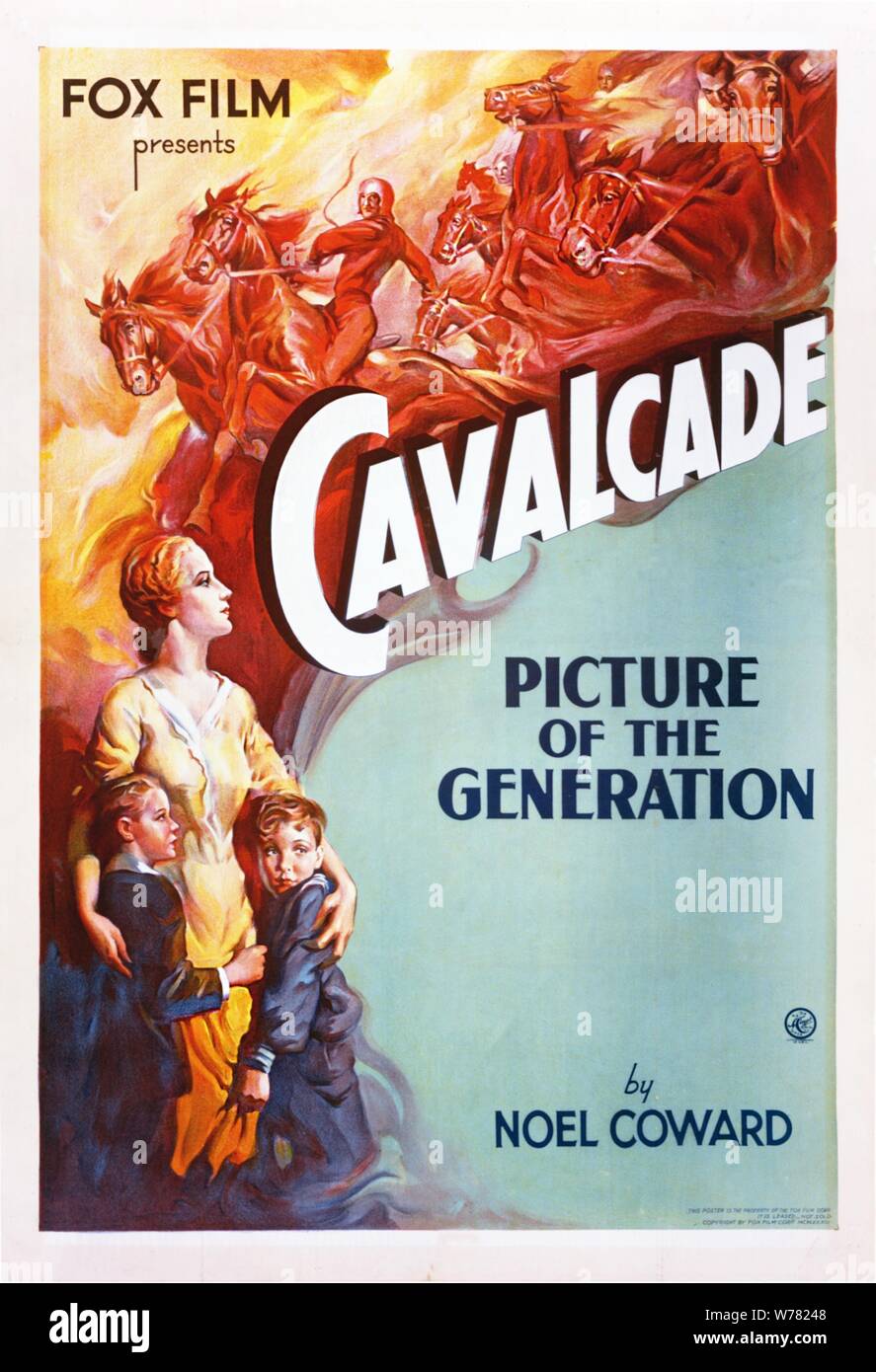 DIANA WYNYARD AFFICHE DE FILM, CAVALCADE, 1933 Banque D'Images