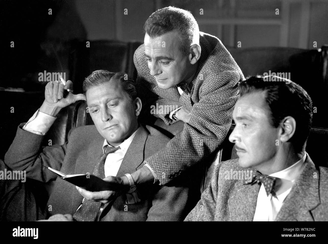 KIRK DOUGLAS, WALTER PIDGEON, BARRY SULLIVAN, la BAD ET LA BELLE, 1952 Banque D'Images