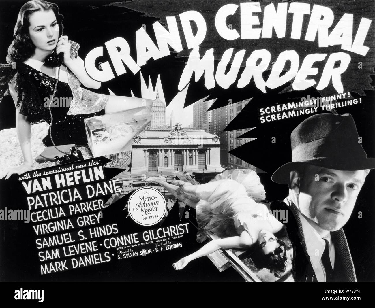 L'affiche de film, GRAND CENTRAL MURDER, 1942 Banque D'Images