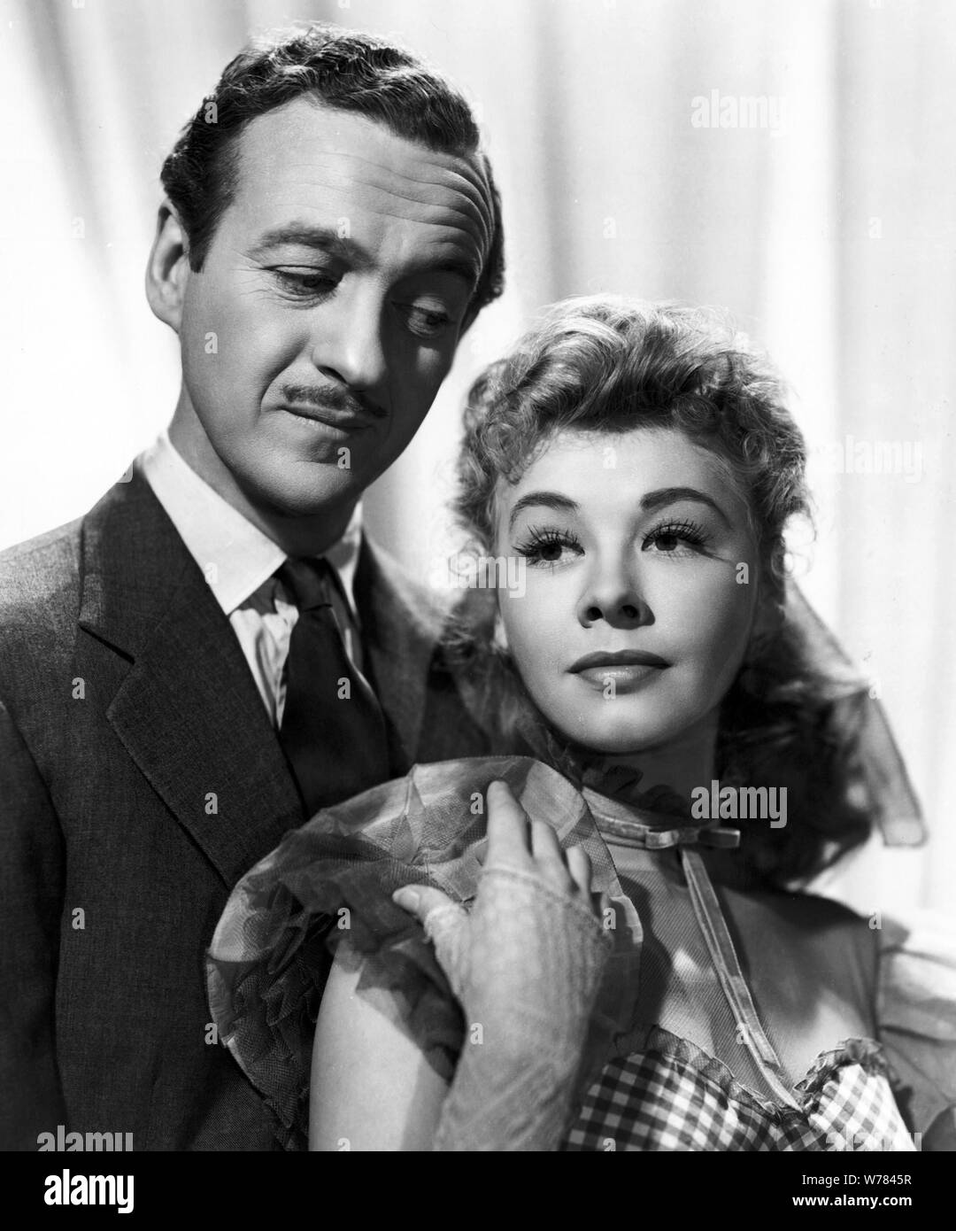 DAVID NIVEN, VERA-ELLEN, rendez-vous heureux LOVELY, 1951 Banque D'Images