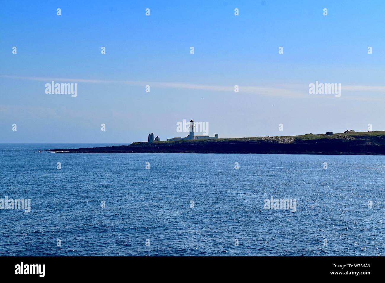 Phare de stroma Swilkie Point. Banque D'Images
