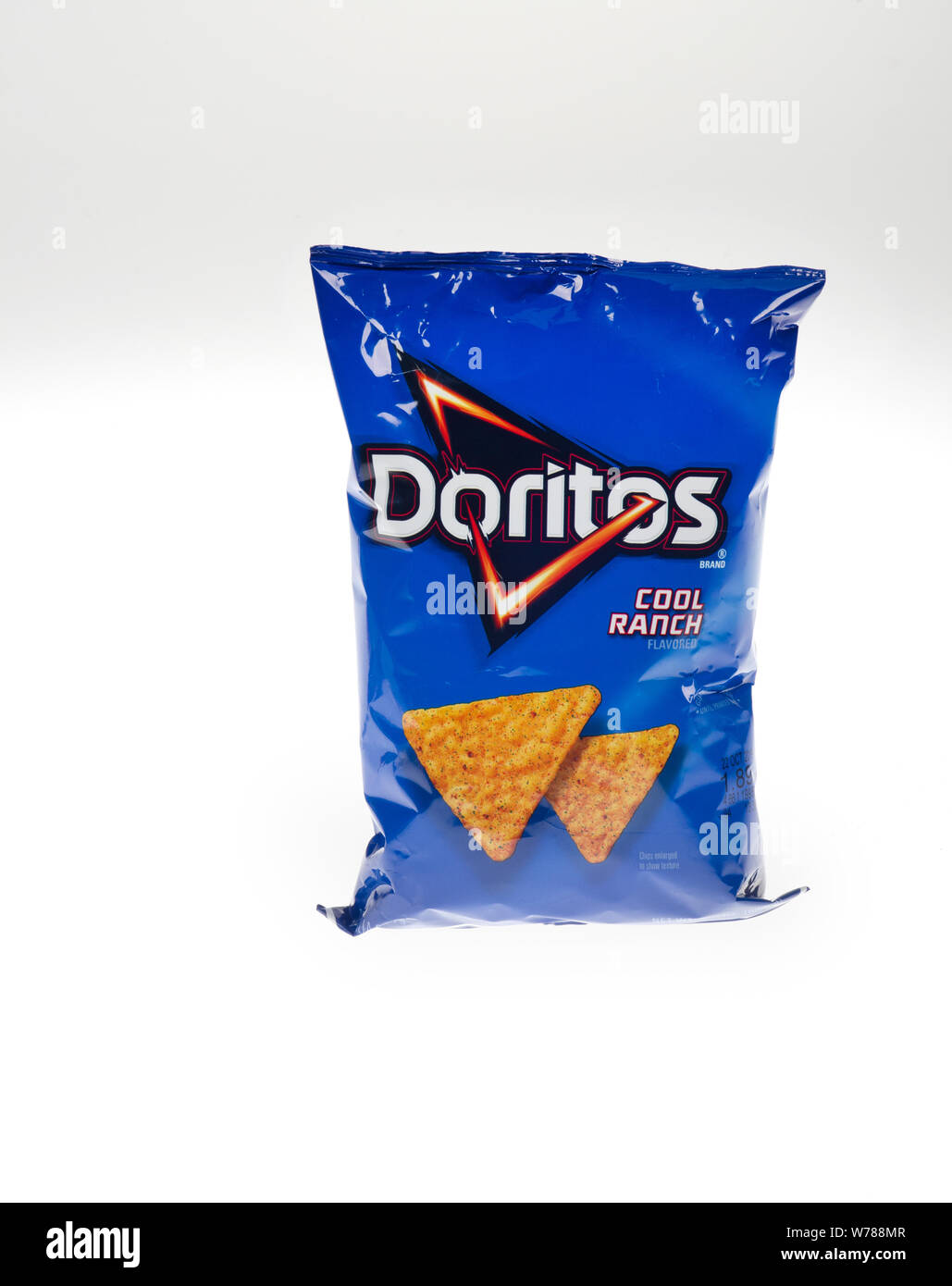 Sac de chips tortilla Doritos Cool Ranch par Frito-Lay Banque D'Images