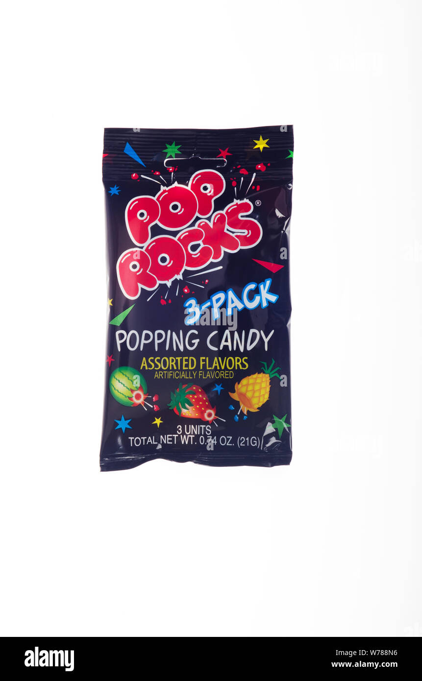 Sac de Pop Rocks popping candy par Zeta Espacial S.A. Banque D'Images