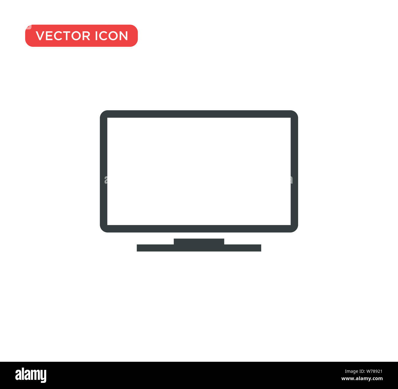 L'icône moniteur Vector Illustration Design Banque D'Images
