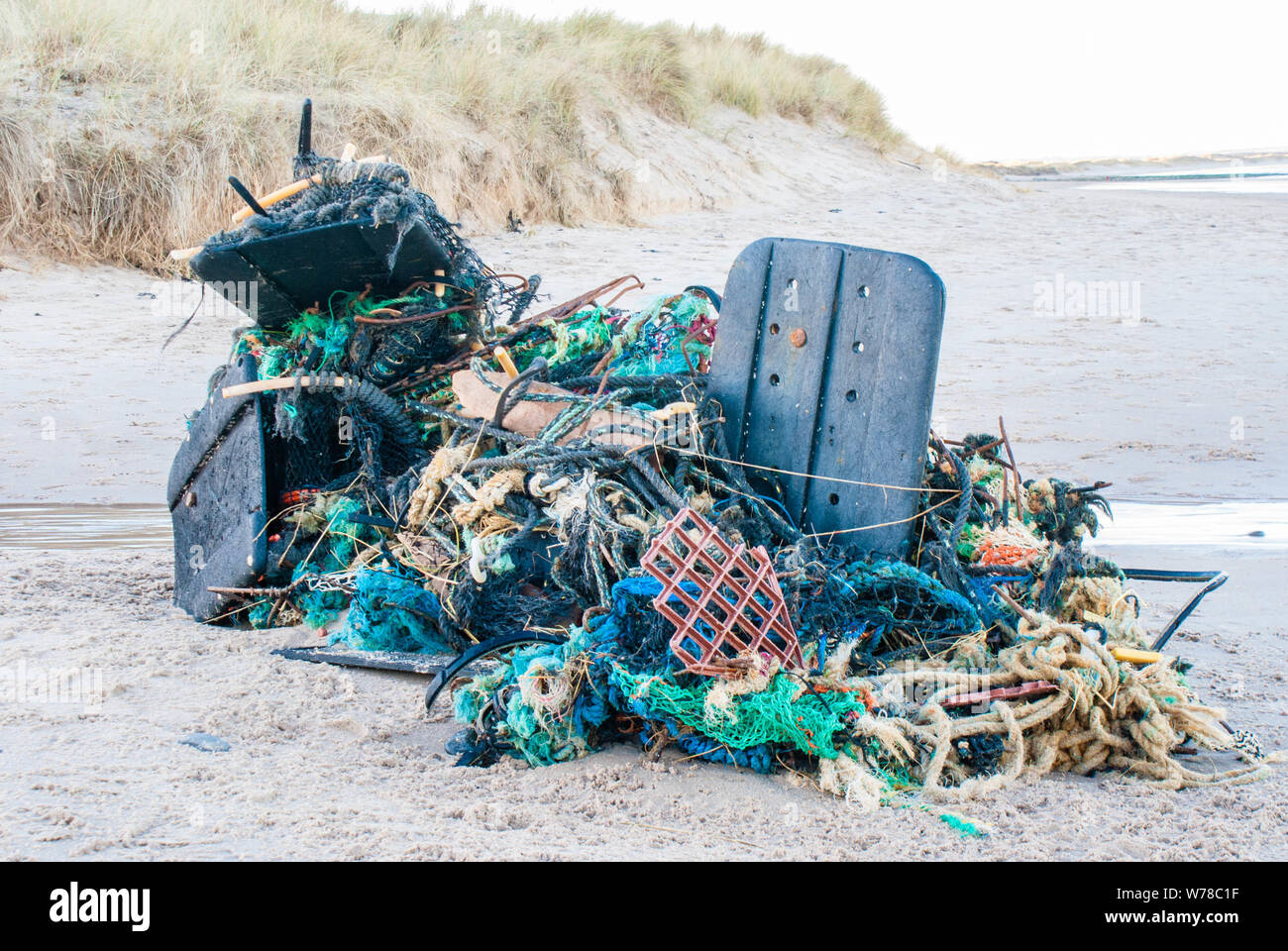 Litière de plage Banque D'Images