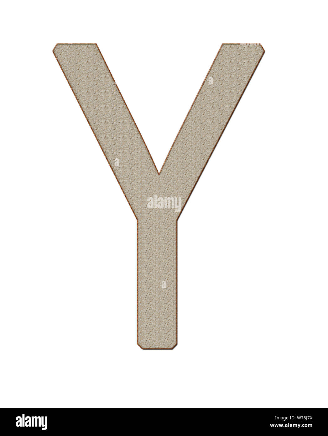 Bannière avec produits du pain alphabet XXL lettre de l'alphabet Home sur fond blanc. Photo isolée Banque D'Images