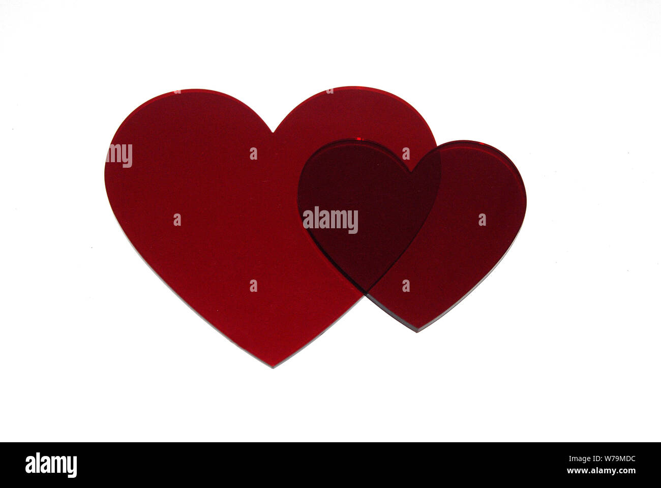 cœur de plexiglas Banque D'Images