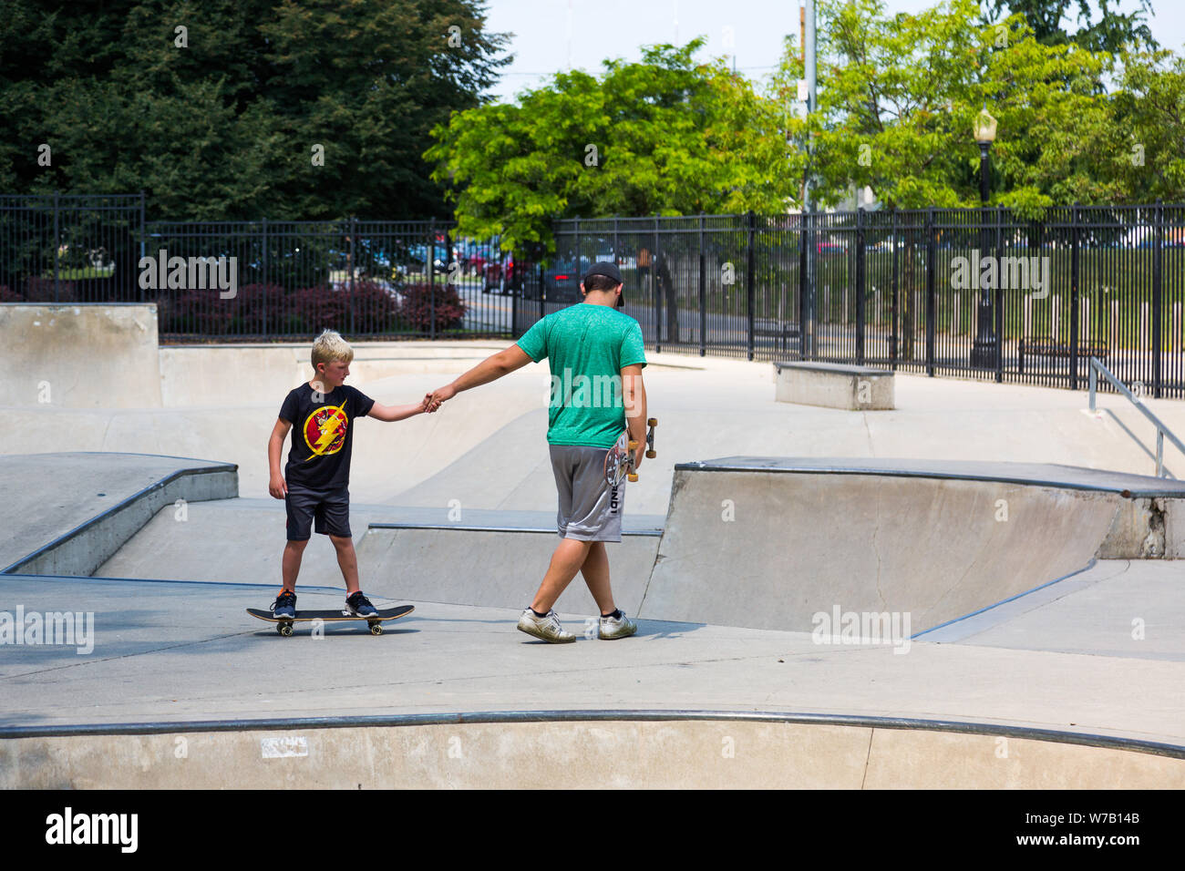 Lawton skatepark Banque de photographies et d’images à haute résolution Alamy