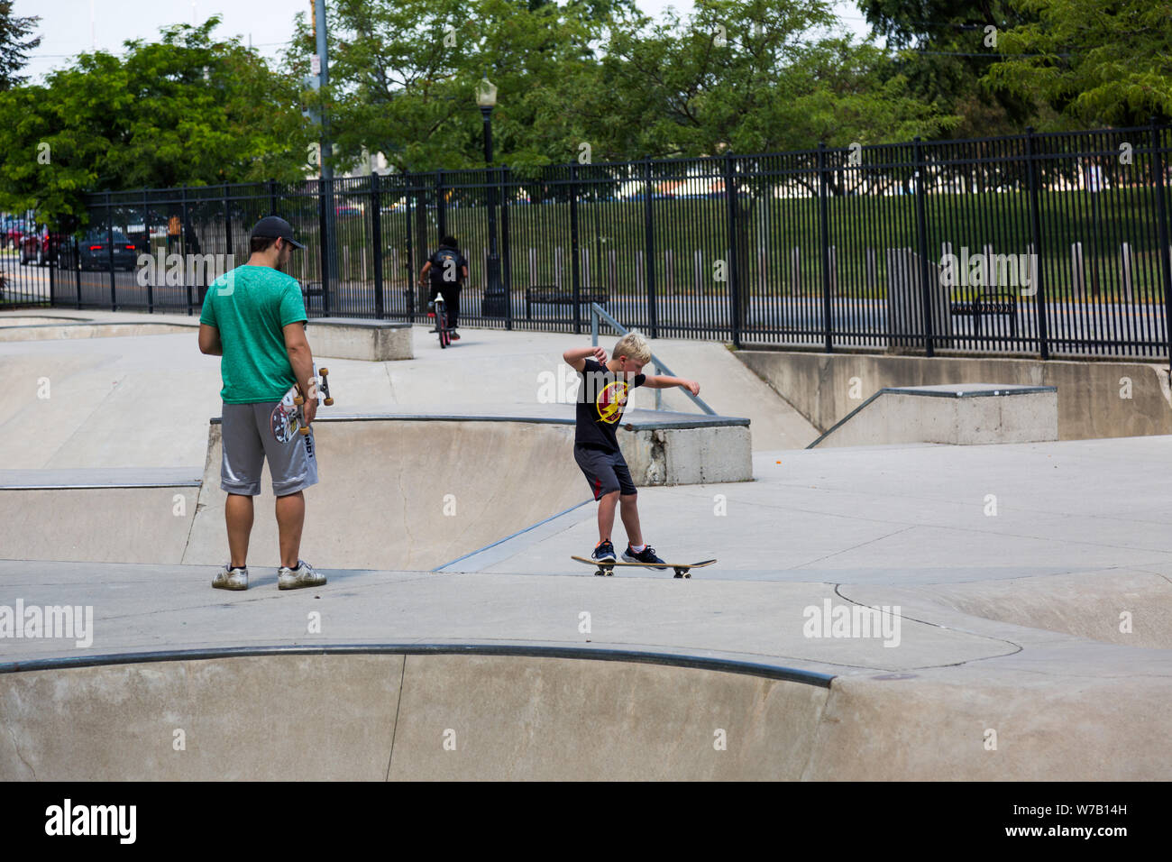 Lawton skatepark Banque de photographies et d’images à haute résolution Alamy