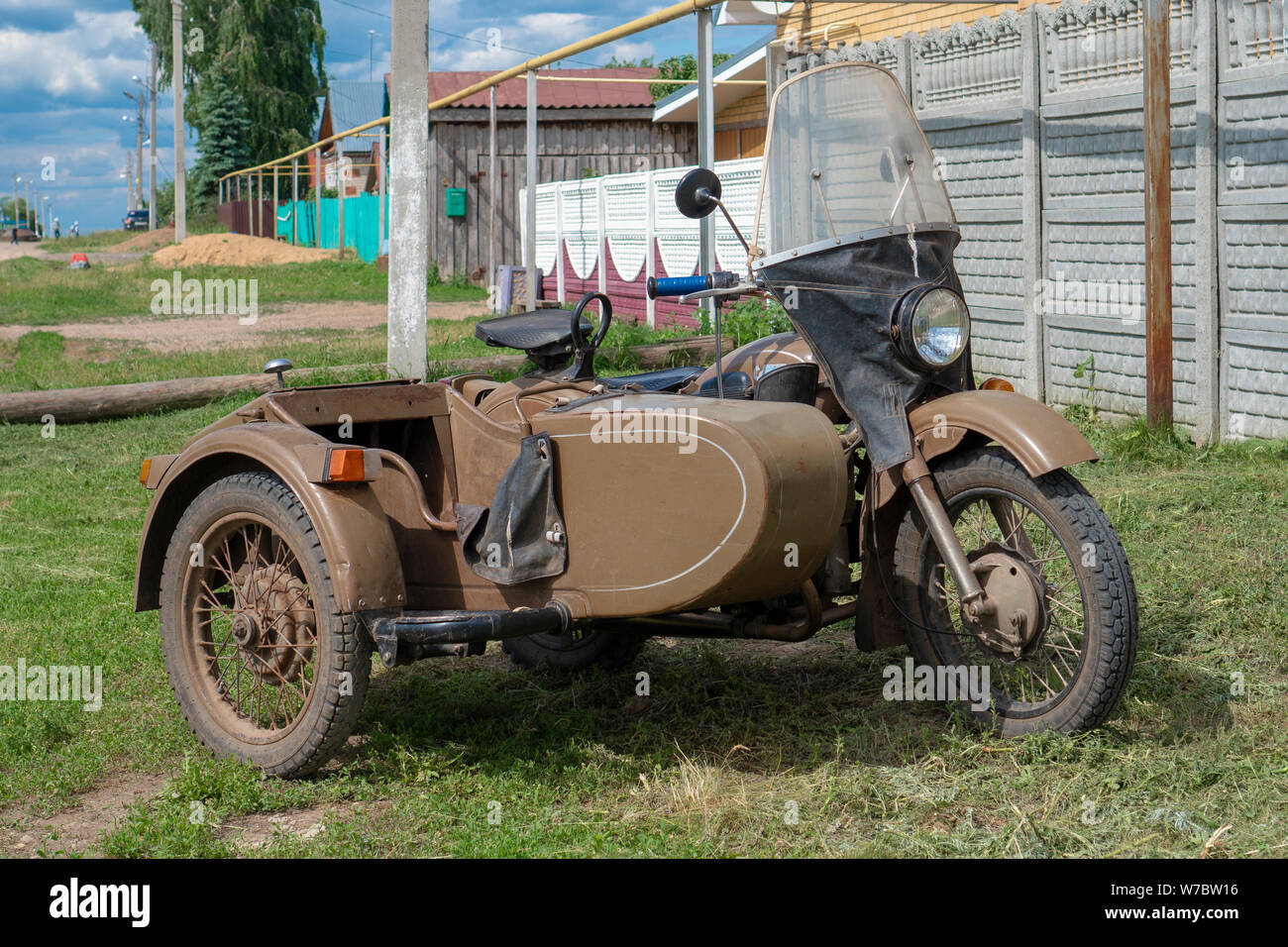La Russie, Tatarstan, 15 juin 2019. Ural moto avec side-car. Ural est une  marque russe de motos side-car à l'origine fabriqué dans l'Union soviétique  Photo Stock - Alamy