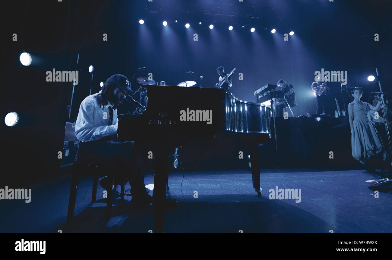 Copenhague, Danemark. Le 05 août, 2019. Le chanteur britannique, auteur-compositeur et musicien Orange Sanguine effectue un concert live à Vega à Copenhague. (Photo crédit : Gonzales Photo/Bransholm Nikolaj/Alamy Live News). Banque D'Images