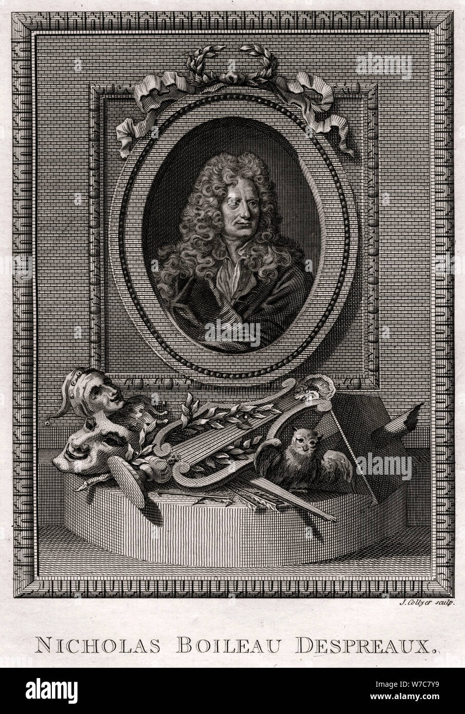 "Nicolas Boileau Despreaux', 1775. Artiste : J Collyer Banque D'Images