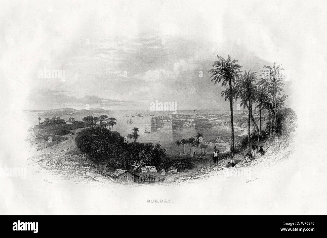 'Bombay, Inde, 1860. Artiste : UN Willmore Banque D'Images