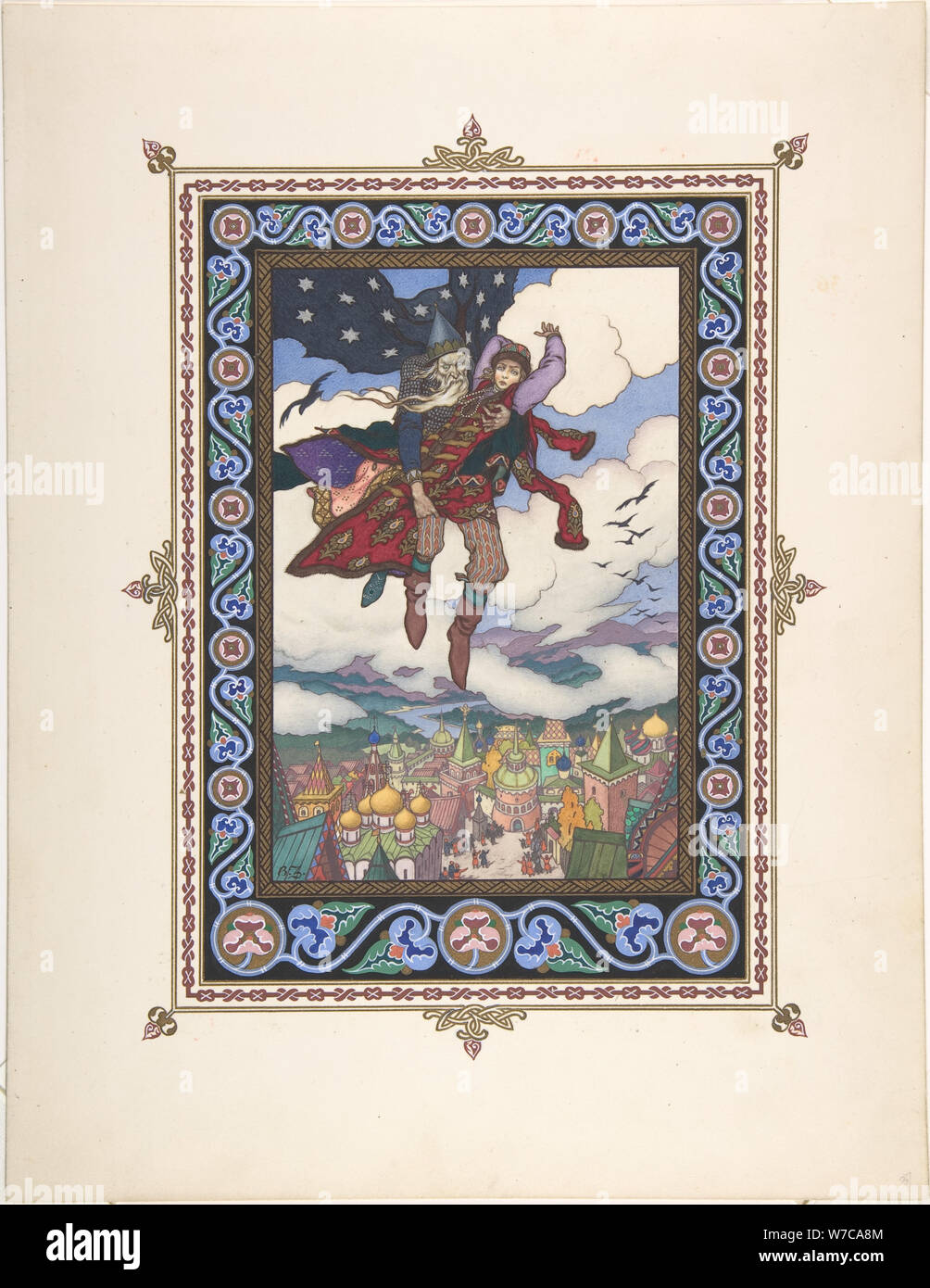 Illustration pour le conte de fées Marya Morevna, ch. 1925. Artiste : Zvorykin, Boris Vasilievich (1872-après 1935) Banque D'Images