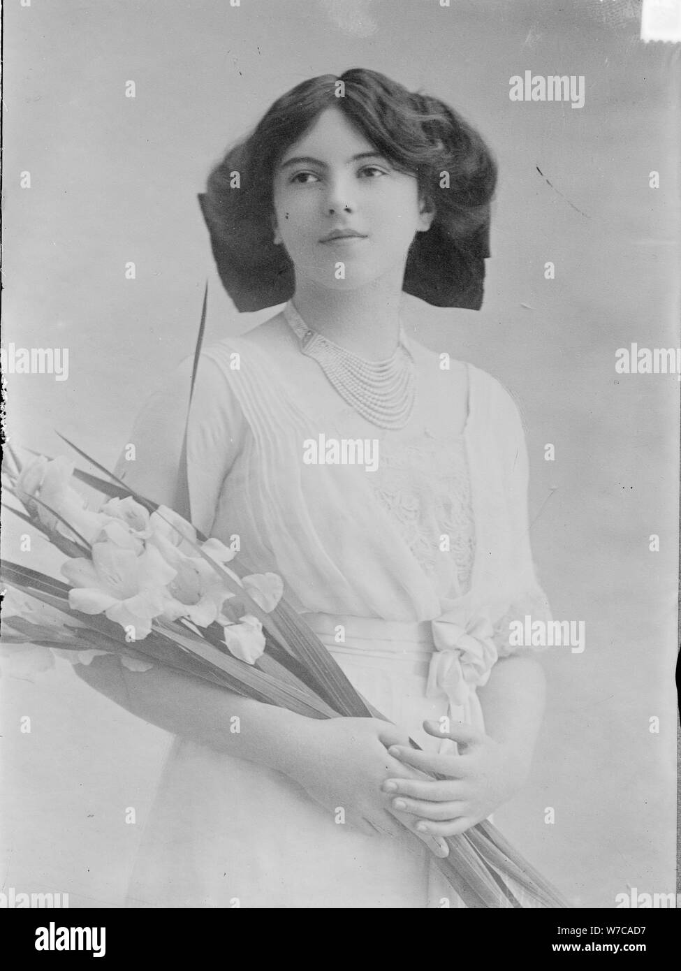 Comtesse de Torby Nadejda Mikhaïlovna (1896-1963), ch. 1915. Artiste : Anonyme Banque D'Images