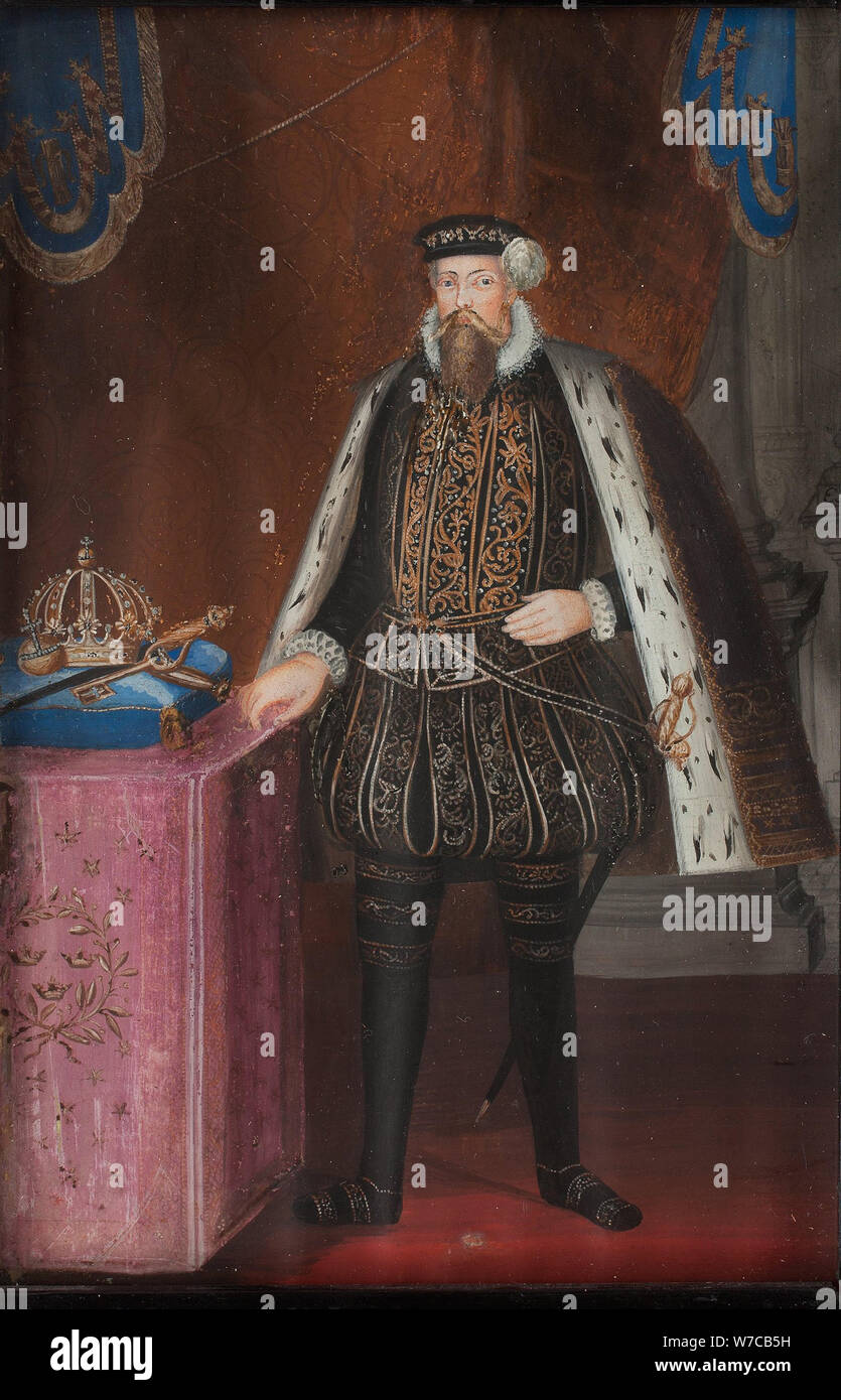 Portrait du Roi Éric XIV de Suède (1533-1577). Banque D'Images