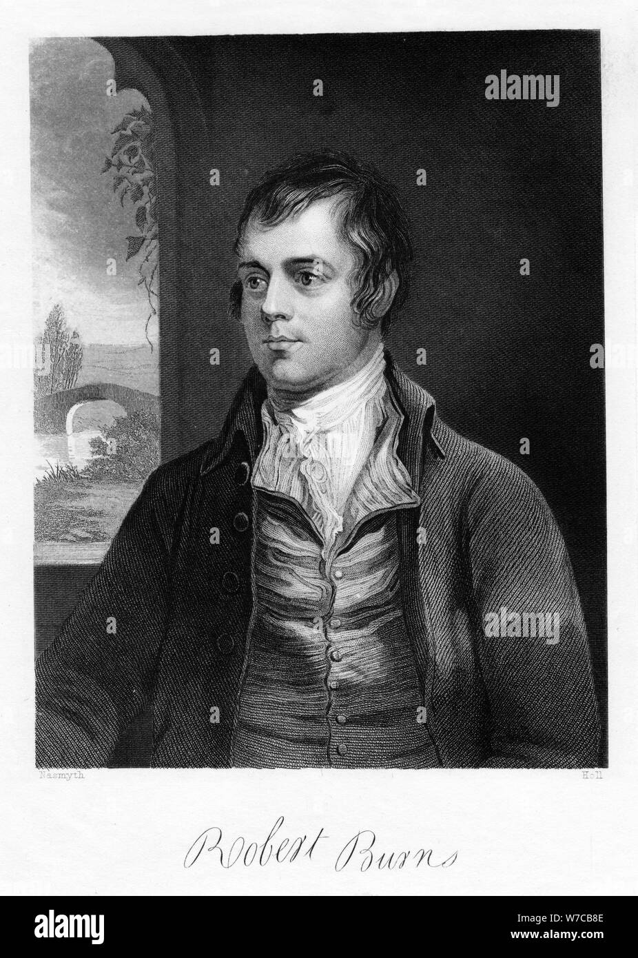 Robert Burns, poète écossais, fin du 18e siècle. Artiste : Inconnu Banque D'Images