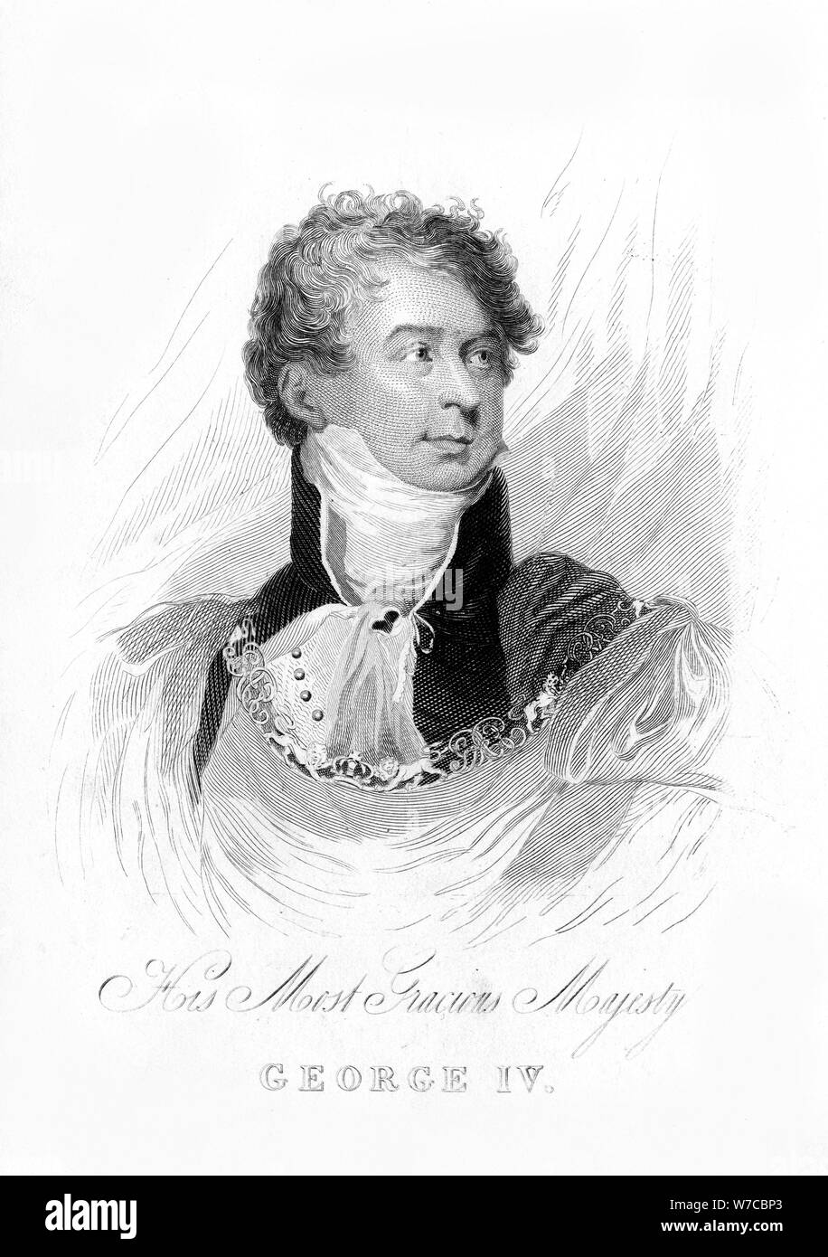 George IV, Roi du Royaume-Uni et de Hanovre, 19e siècle. Artiste : Inconnu Banque D'Images